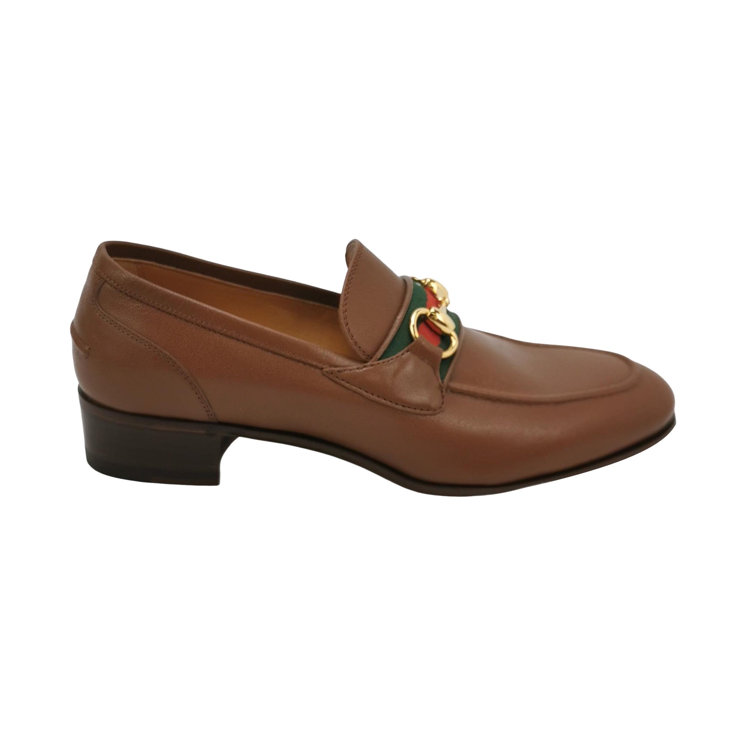 Gucci Gucci Web Stripe Horsebit Loafers 39 Size US 6 / EU 39 - 1 Thumbnail