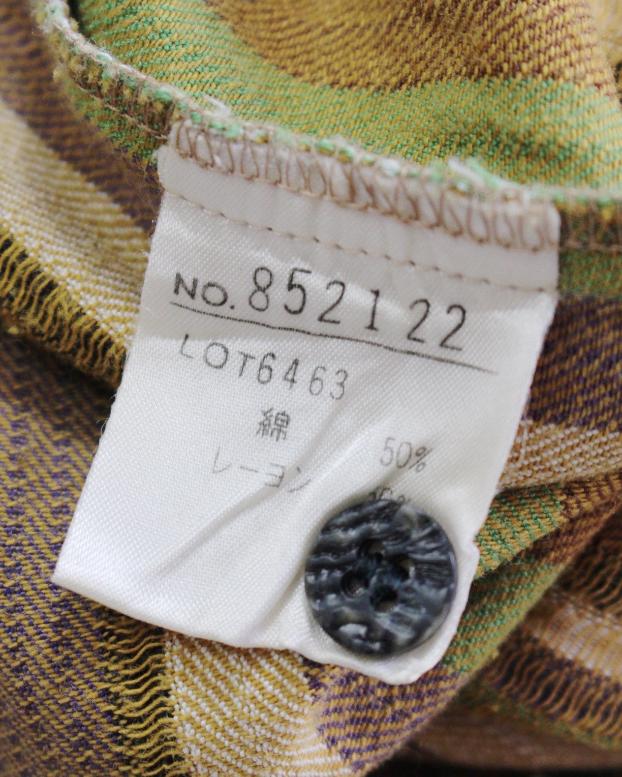 Kansai Yamamoto × Vintage 1990S KANSAI PROFUMO COLLARLESS SHIRT Size US M / EU 48-50 / 2 - 9 Thumbnail