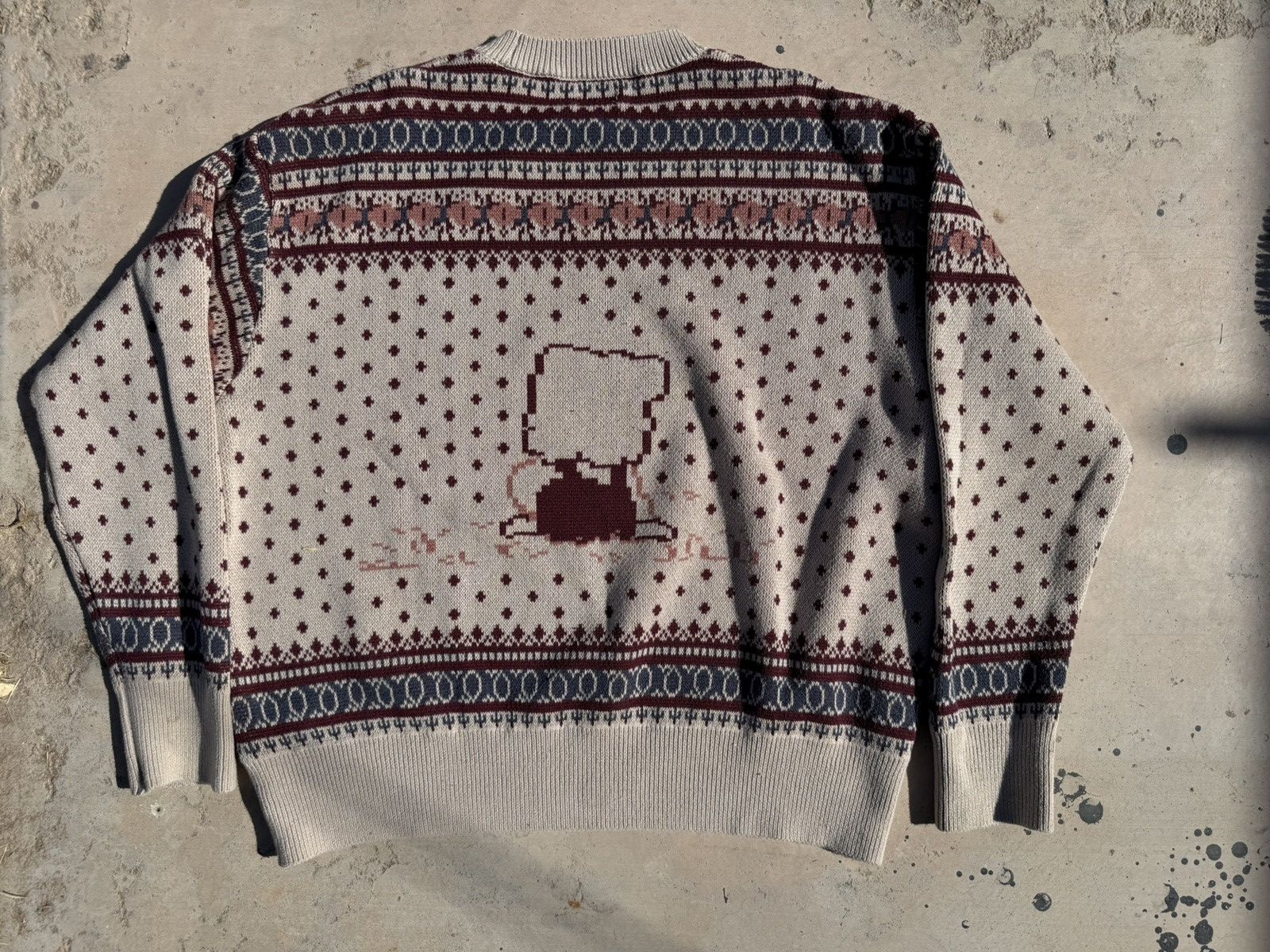 Kapital Kapital 8G Cotton Knit Peckish Rainbowy Fair Isle Crew Size US L / EU 52-54 / 3 - 2 Thumbnail