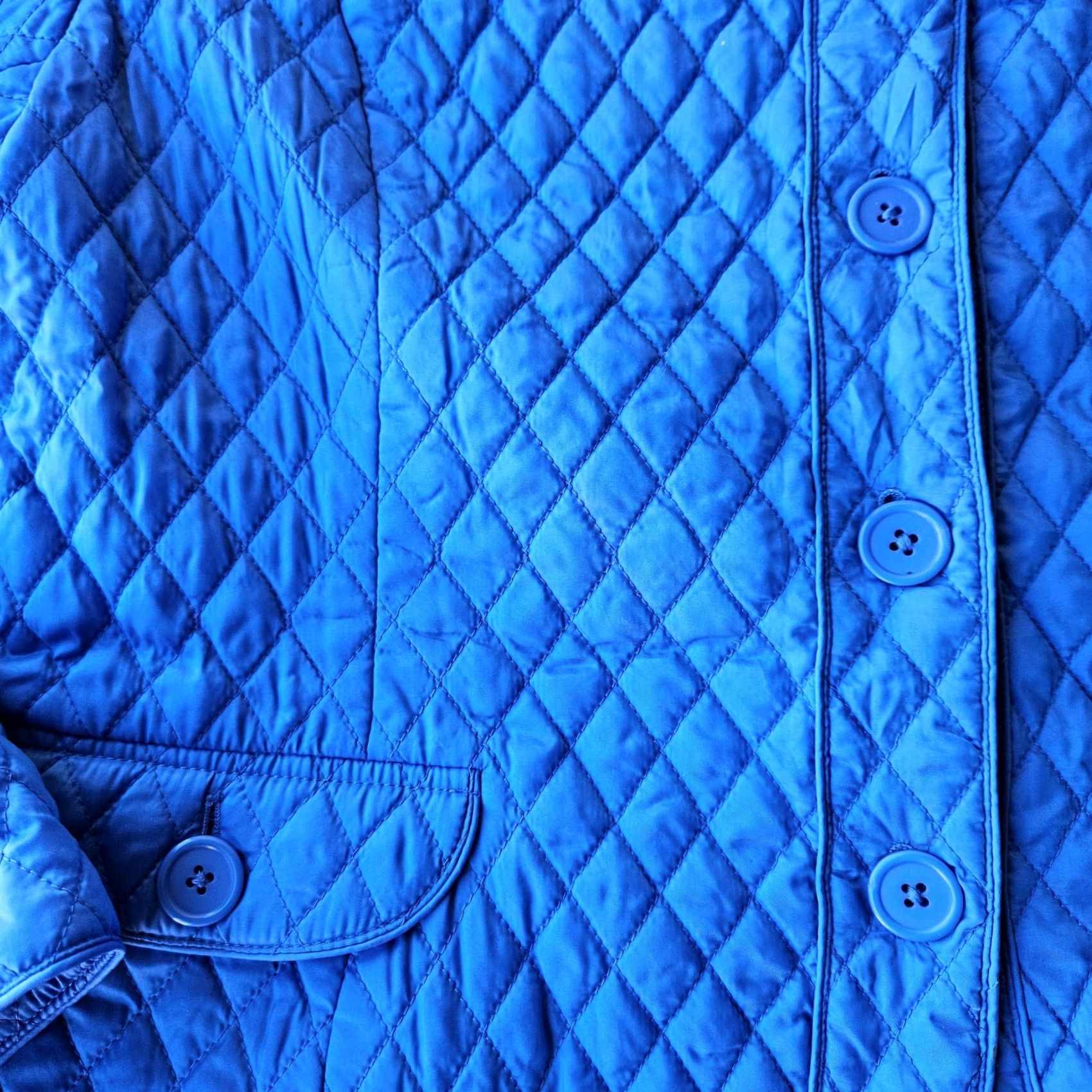 Pendleton VINTAGE Pendleton Diamond Quilted Jacket Blue Lightweight Womens XL Button Snap Clothing Size XL / US 12-14 / IT 48-50 - 3 Thumbnail