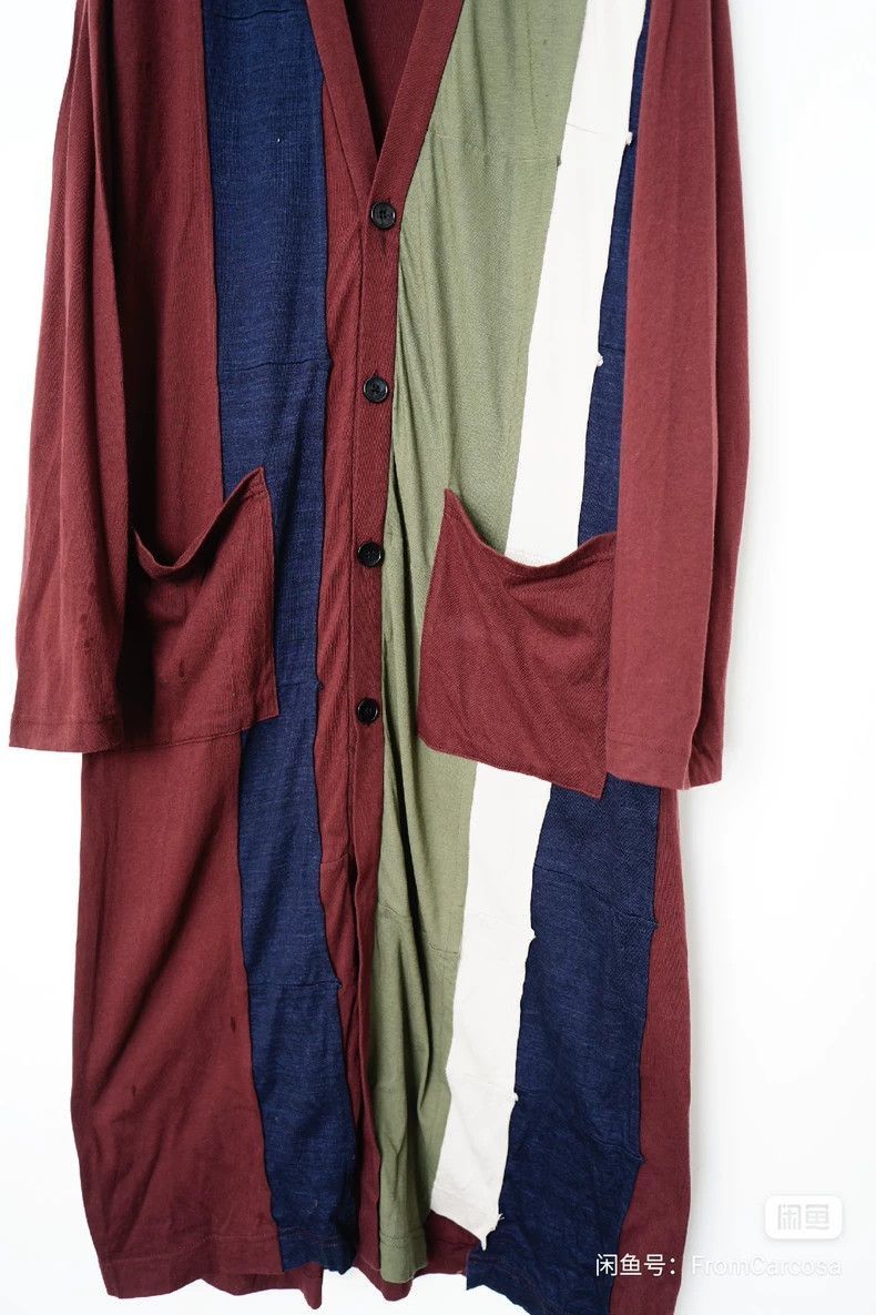 Yohji Yamamoto Yohji Yamamoto Yohji Yamamoto Color Block Cardigan Shirt Size US M / EU 48-50 / 2 - 4 Thumbnail