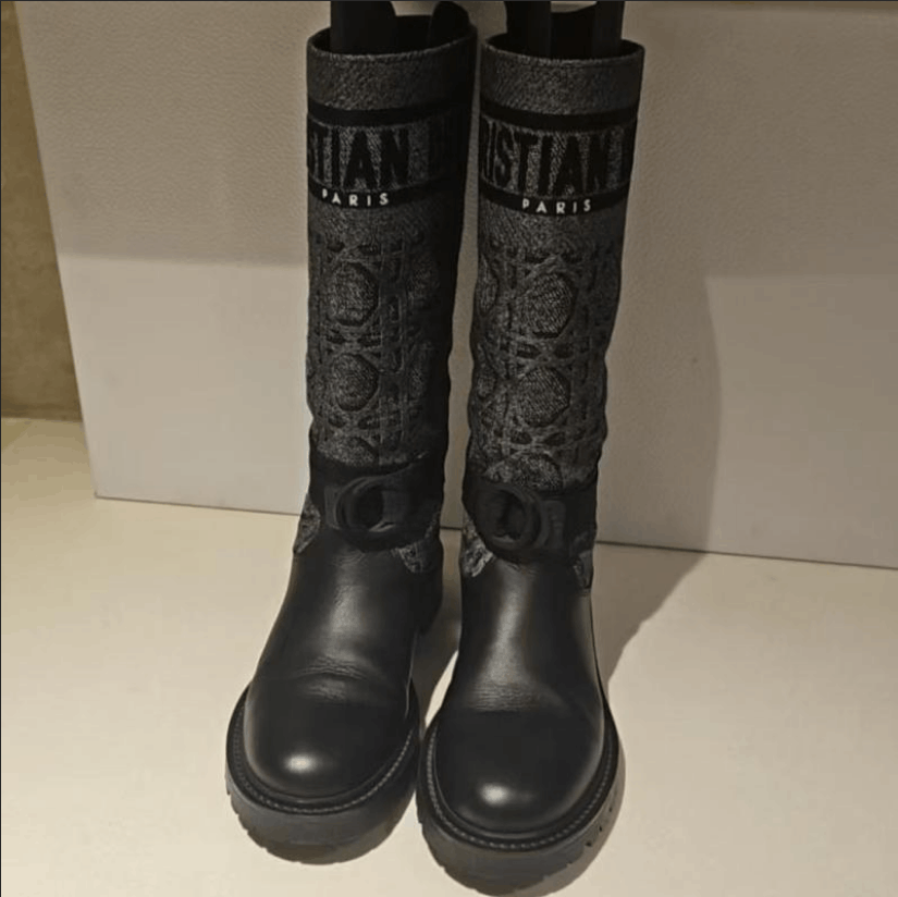 Dior Dior Calfskin Leather High Boot Size US 7 / IT 37 - 2 Thumbnail