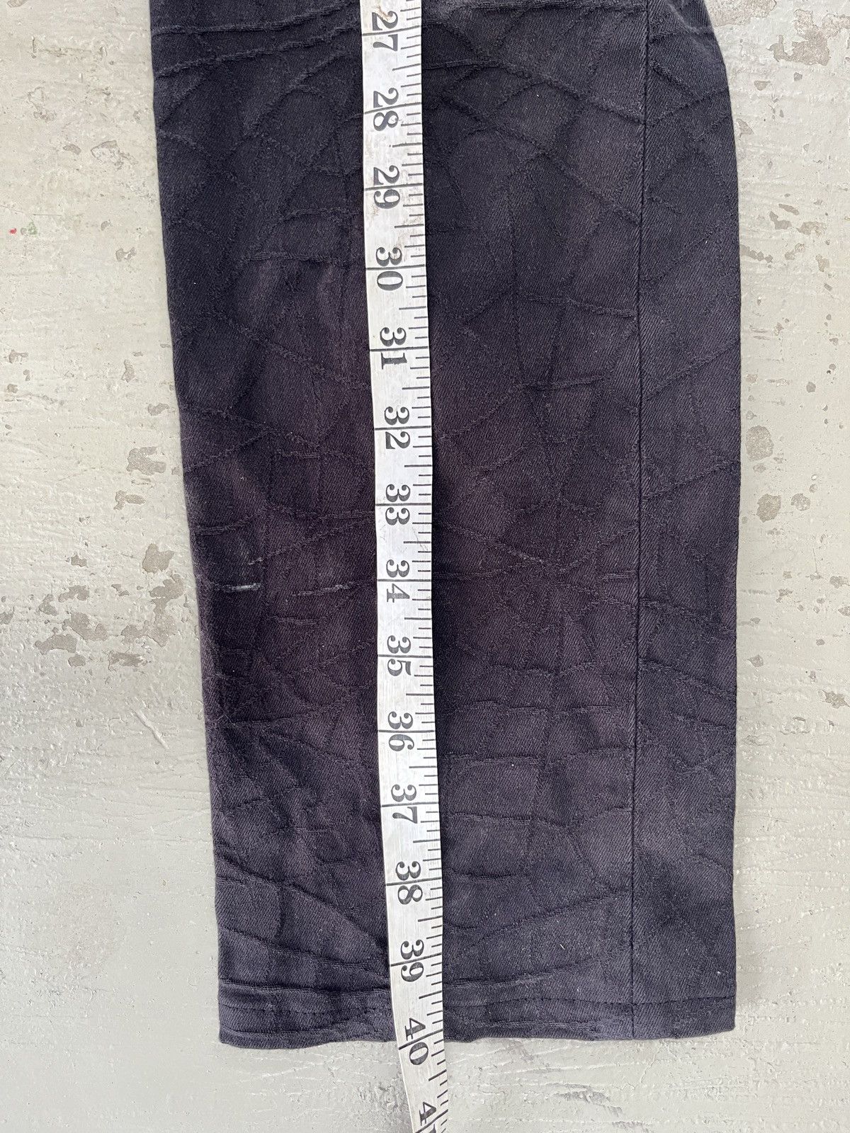 Lanvin Lanvin Faded Black Denim SpiderWeb Embroidered Detailing Size US 34 / EU 50 - 4 Thumbnail