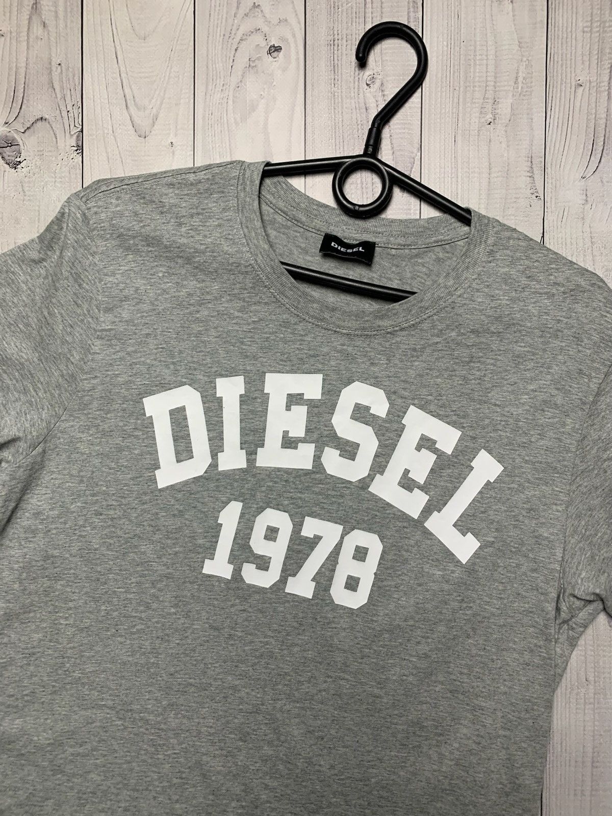 Diesel × Vintage Diesel grey tee big logo size S/M Size US S / EU 44-46 / 1 - 2 Thumbnail