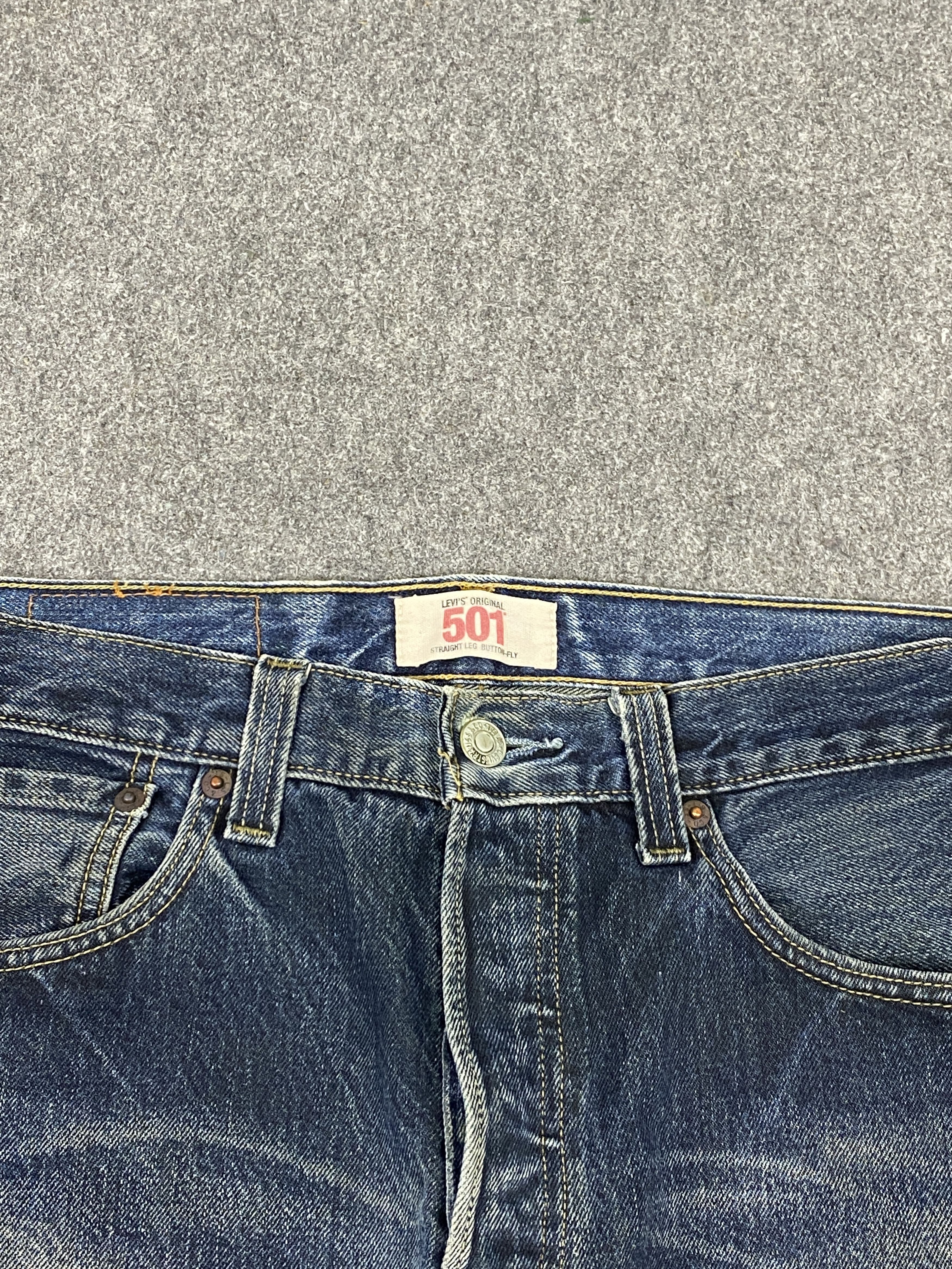 Levi's Distressed Vintage Levis 501 Blue Jeans DP2718 Size US 30 / EU 46 - 15 Thumbnail