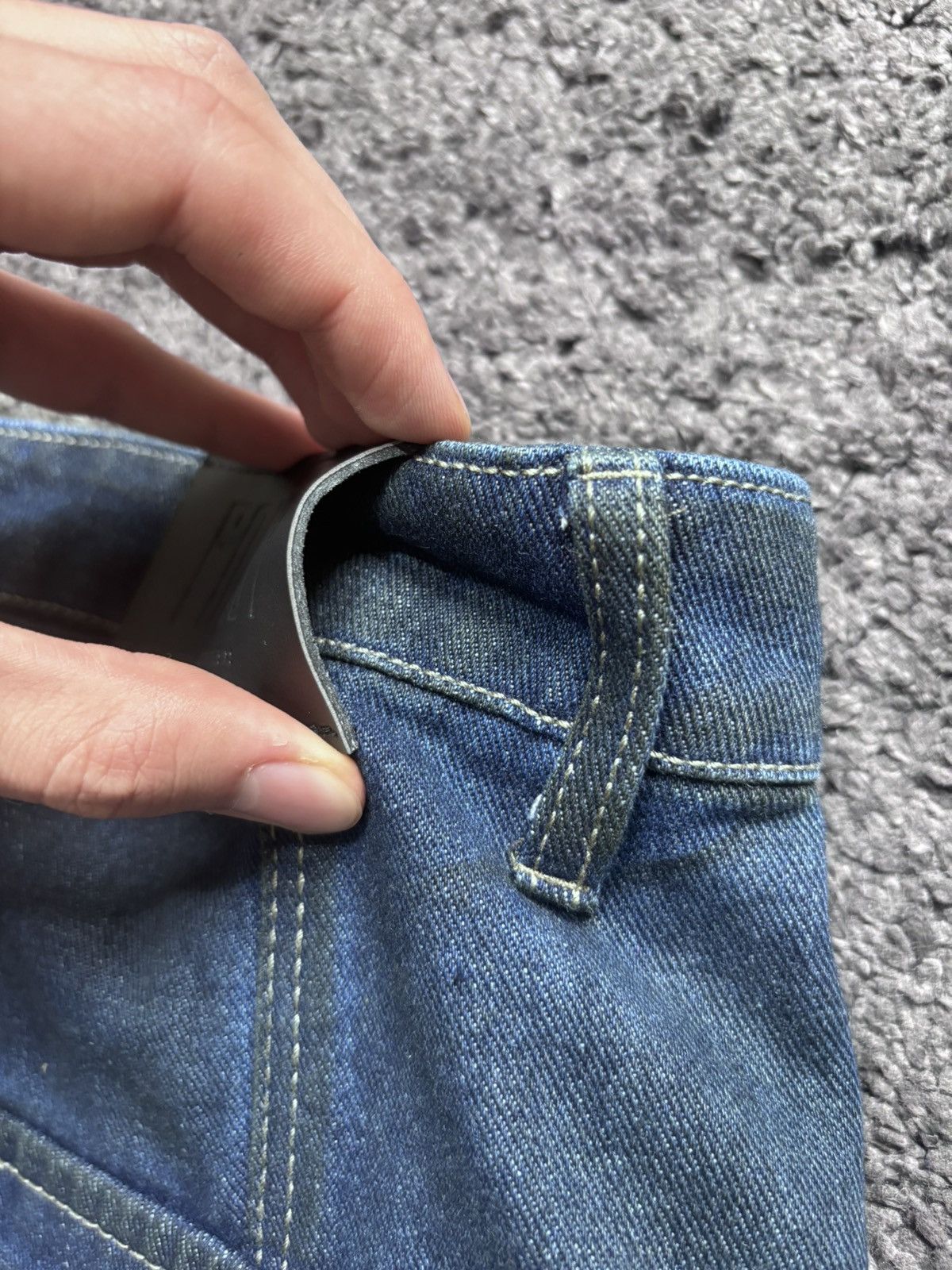 Vintage Vintage wide leg rare night blue baggy flared cargo jeans Size US 33 - 15 Thumbnail