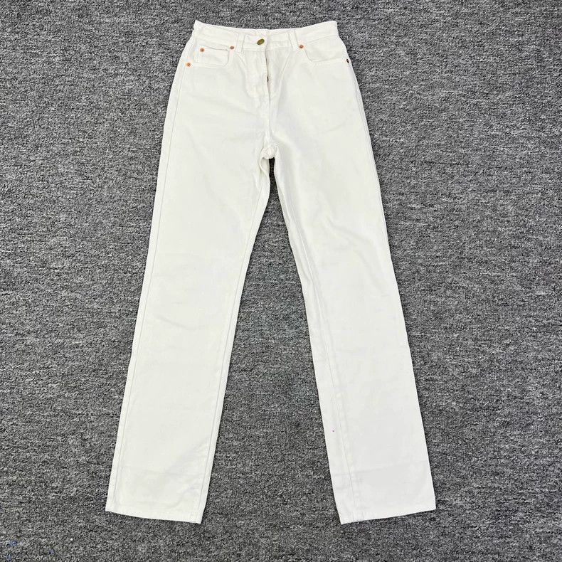 Gucci Gucci White horse buckle jeans 2504-Nextarrow Size 22" - 1 Thumbnail