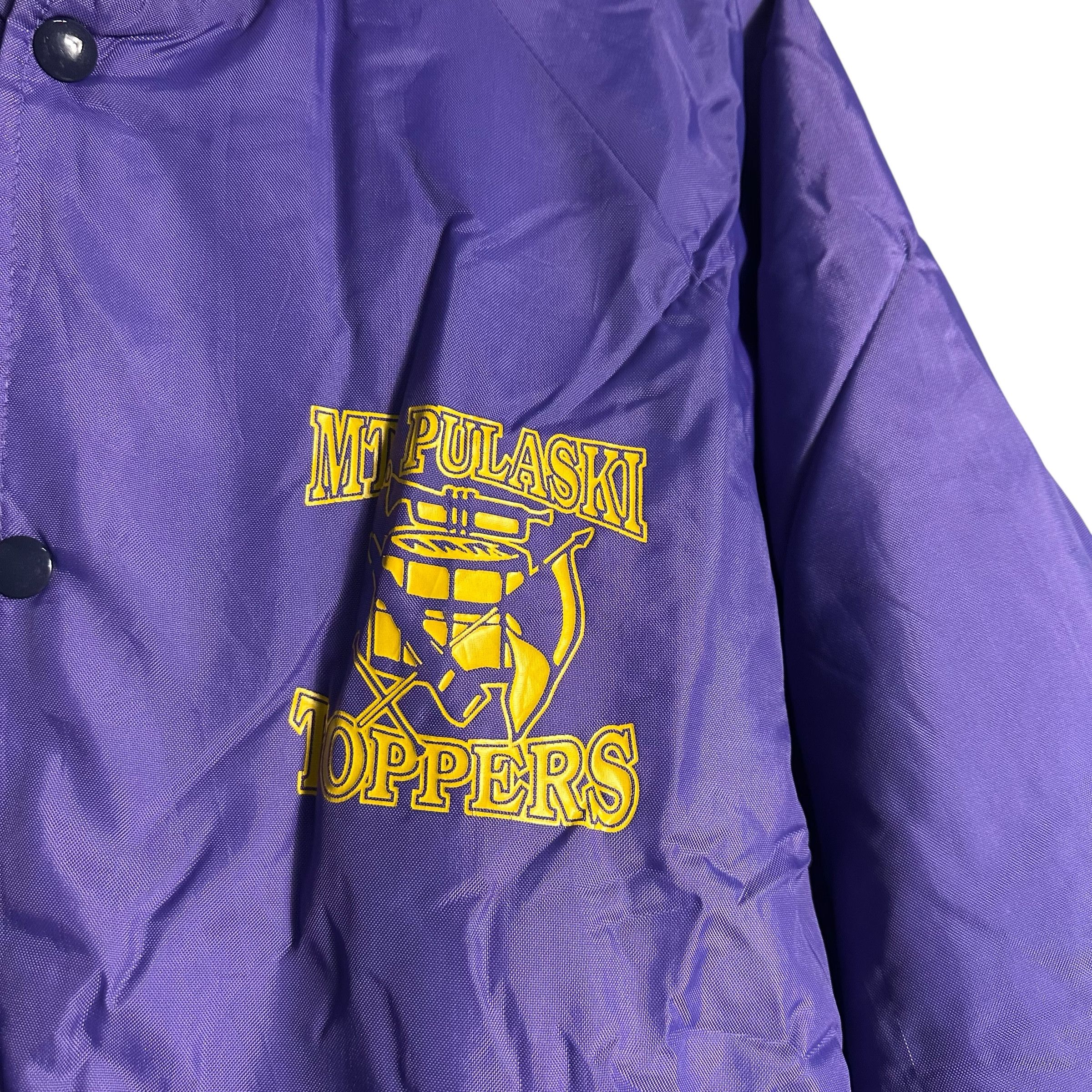 Vintage 🔥RARE🔥Vintage Mt. Pulaski Toppers OVP Varsity Jacket Size US L / EU 52-54 / 3 - 3 Thumbnail