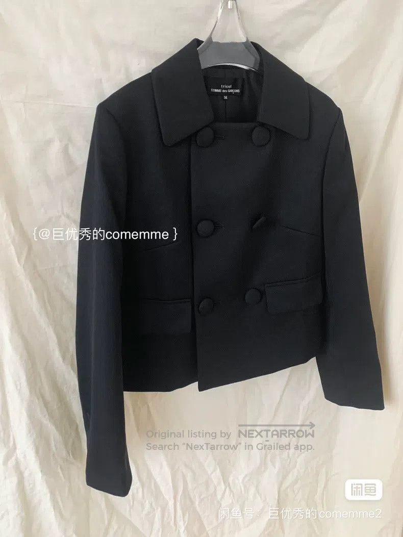 Comme des Garcons Comme des Garcons Black notched lapel fake double-breasted Size M / US 6-8 / IT 42-44 - 2 Thumbnail