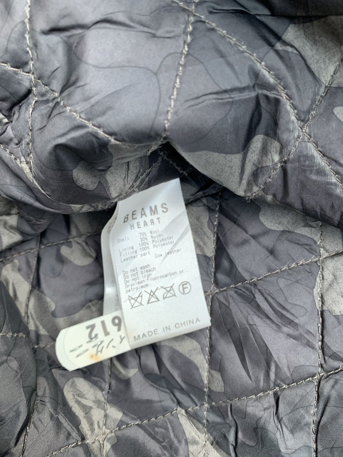 Beams Plus × Japanese Brand × Vintage Vintage Beams Heart Button Up Wool Coat Puffer Inside Size US M / EU 48-50 / 2 - 10 Thumbnail