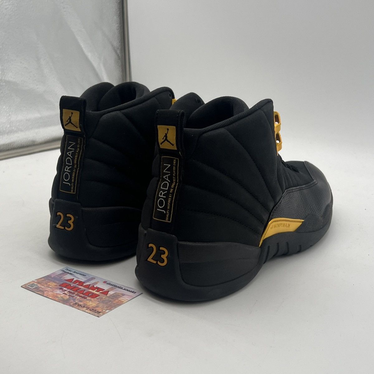Jordan Brand Air Jordan 12 black taxi Size US 11 / EU 44 - 5 Thumbnail
