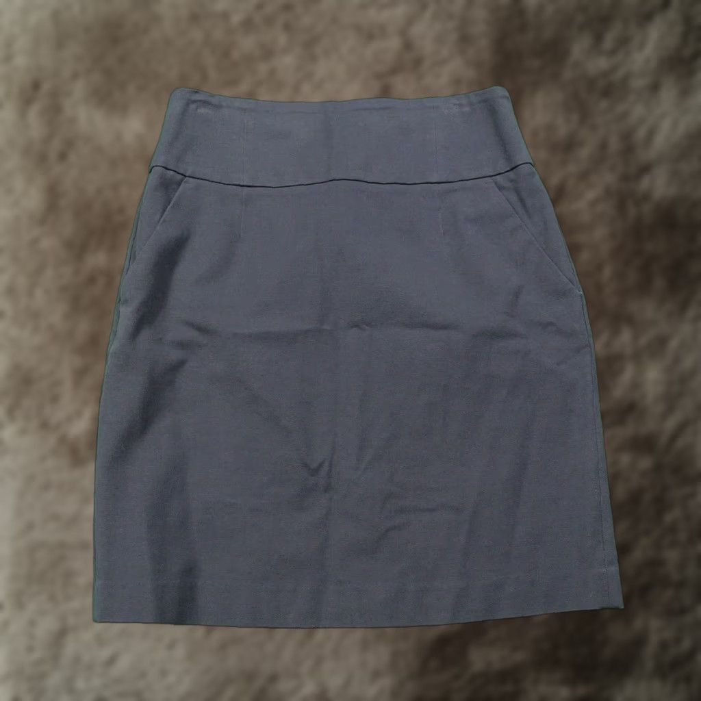 Banana Republic VINTAGE Banana Republic Women's Skirt Size 10 Charcoal Gray Business Casual Office Wear Slim Fit 21.5" Fall Spring Summer Winter Size 32" / US 10 / IT 46 - 1 Thumbnail