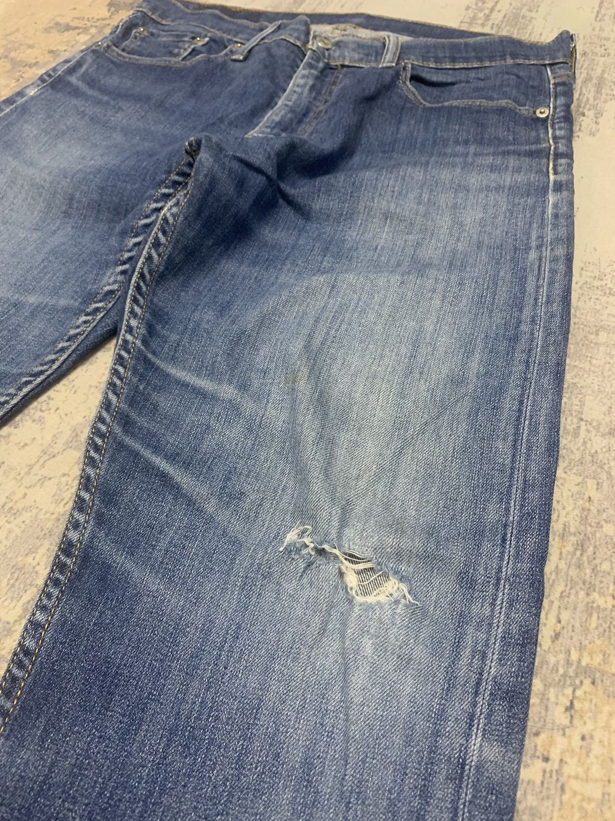 Levi's Levi's 513 Slim Fit Jeans Dark Indigo Modern Denim Size US 33 - 5 Thumbnail