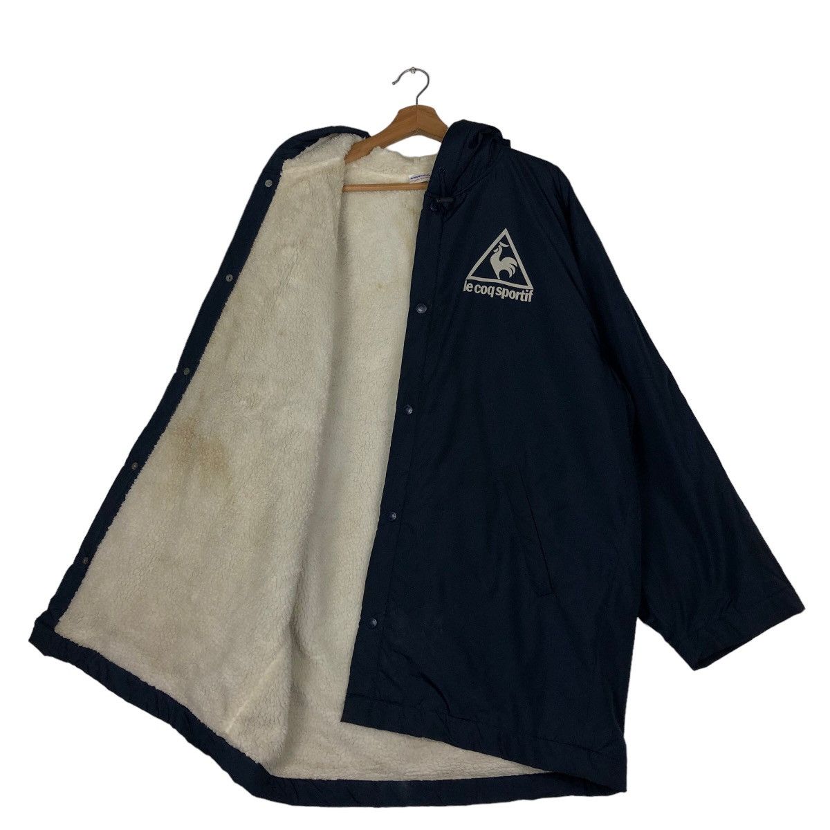 Japanese Brand 🔥Vtg Long Jacket Le Coq Sportif Big Logo Coach Jacket Size US L / EU 52-54 / 3 - 10 Thumbnail
