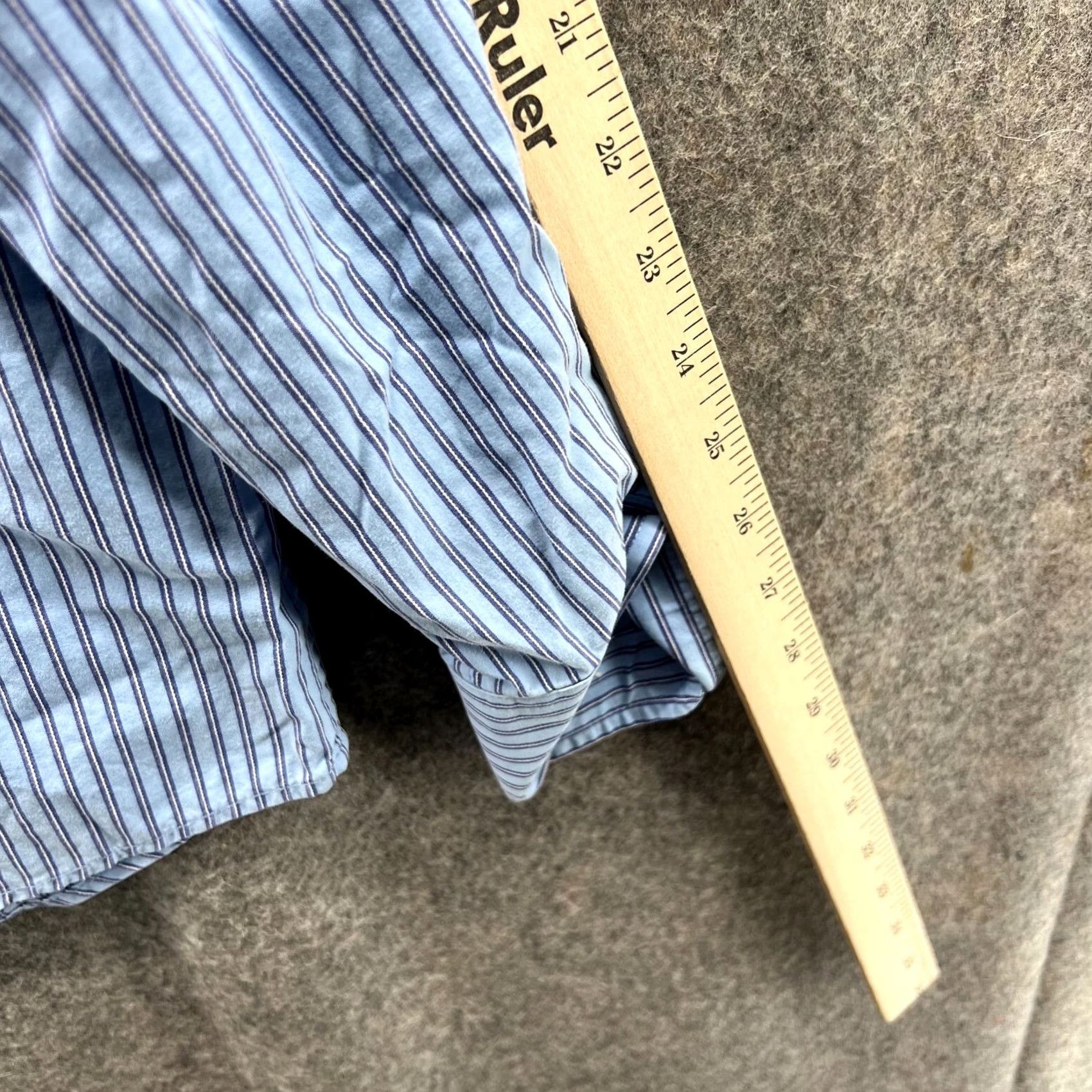 Eddie Bauer VINTAGE Eddie Bauer Shirt Men XLT Blue Striped Button-Down Collared Long Sleeve Casual/Business/Workwear Size US XL / EU 56 / 4 - 4 Thumbnail