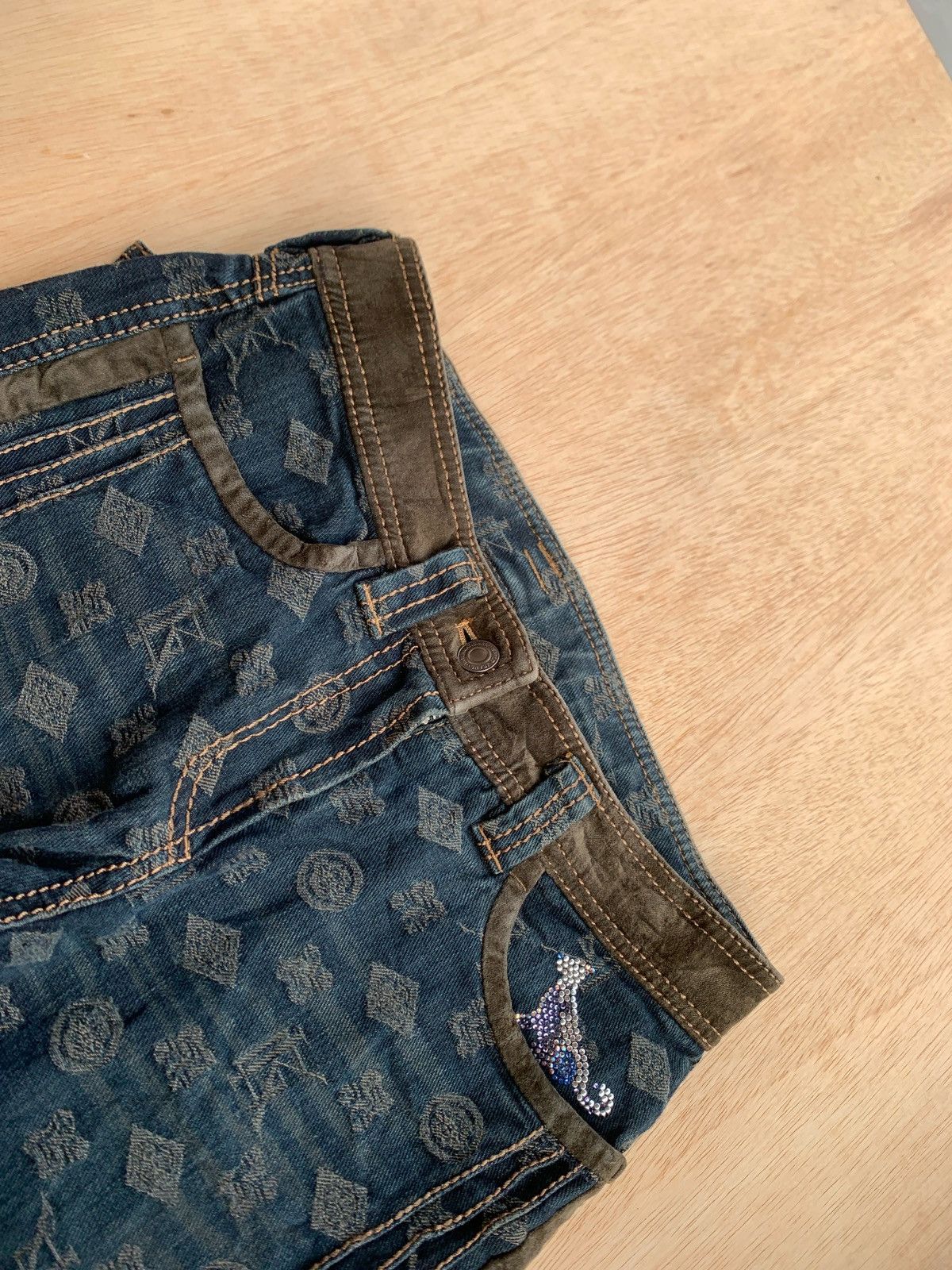 Hysteric Glamour × Japanese Brand Vintage Monogram Flare Bootcut Pants Size US 28 / EU 44 - 6 Thumbnail