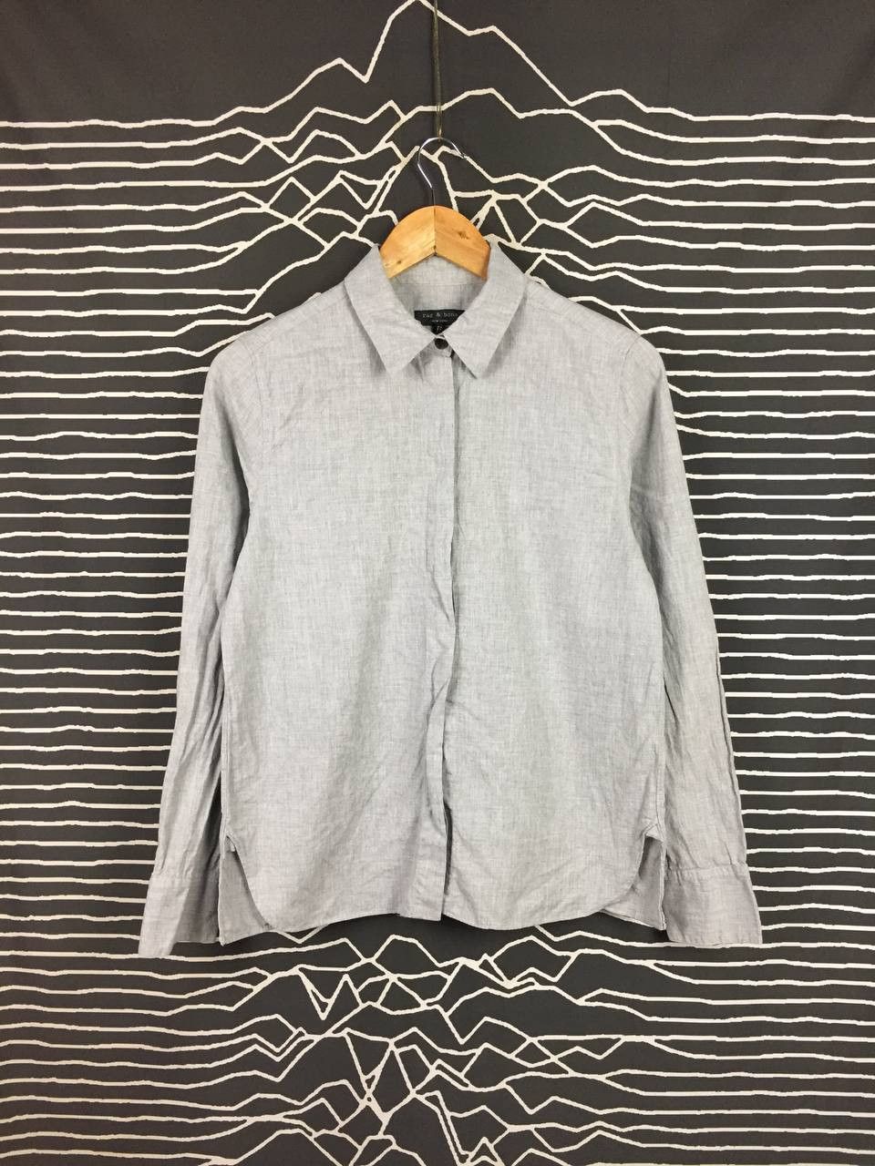 Rag & Bone Rag & Bone New York Hidden Placket Long Sleeve Shirt Size US S / EU 44-46 / 1 - 2 Thumbnail
