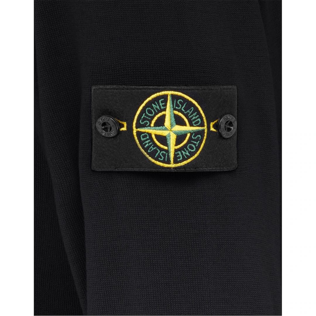 Stone Island o1g2r1mq0526 V Neck Wool Sweater in Black Size US XL / EU 56 / 4 - 4 Thumbnail