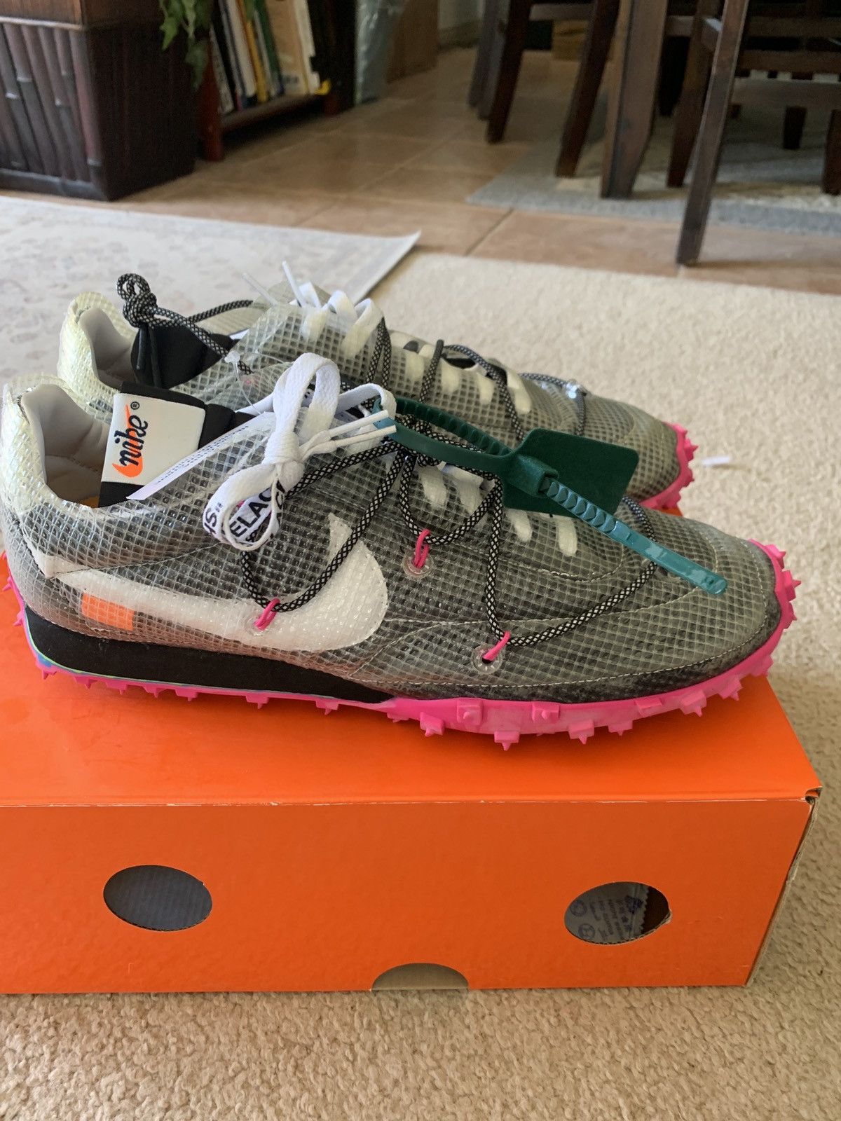 Nike × Off-White Waffle Racer Size US 11.5 / EU 44-45 - 8 Thumbnail