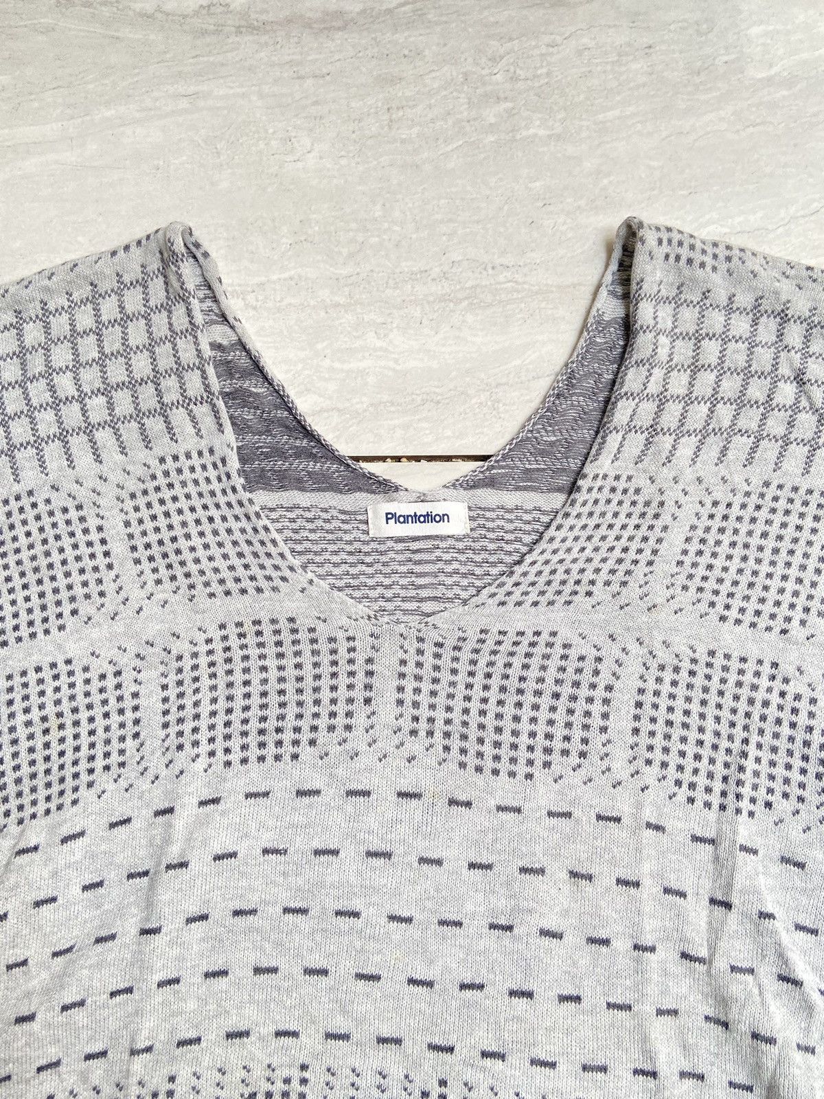 Designer × Issey Miyake × Japanese Brand Issey Miyake PLANTATION Grey Knit Tank Top Size US L / EU 52-54 / 3 - 8 Thumbnail