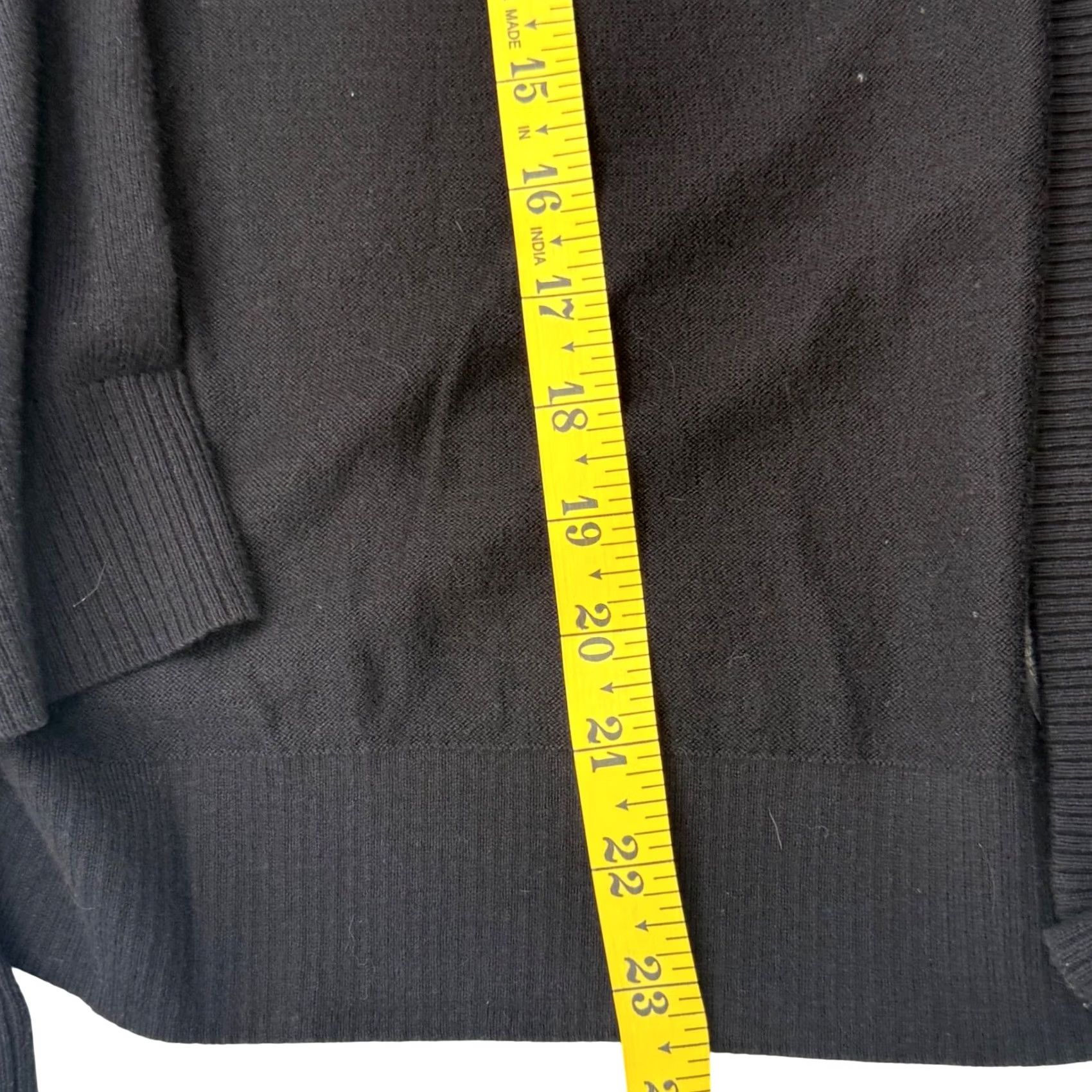 Worthington Worthington Cardigan Sweater Open Front Knit Black Petite Women XS-XL Cardigan Womens Black} Size XXS / US 00 / IT 34 - 6 Thumbnail