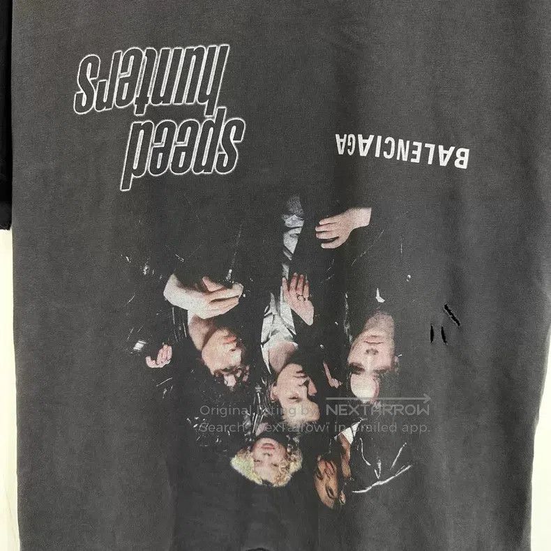 Balenciaga Balenciaga Grayish-black Inverted Band Destruction Printed Size US M / EU 48-50 / 2 - 6 Thumbnail