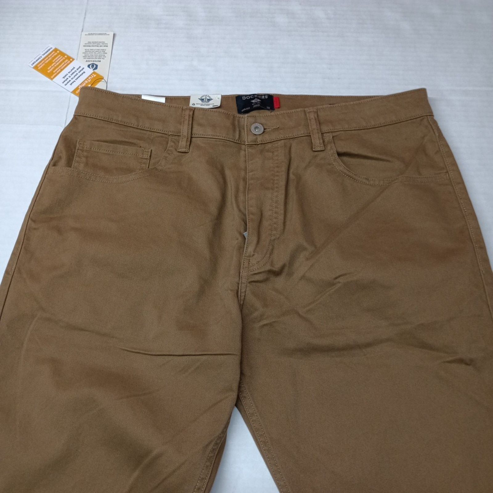 Dockers Dockers Pants Men's 34x29 Brown Straight Fit Jean Cut Size US 34 / EU 50 - 4 Thumbnail