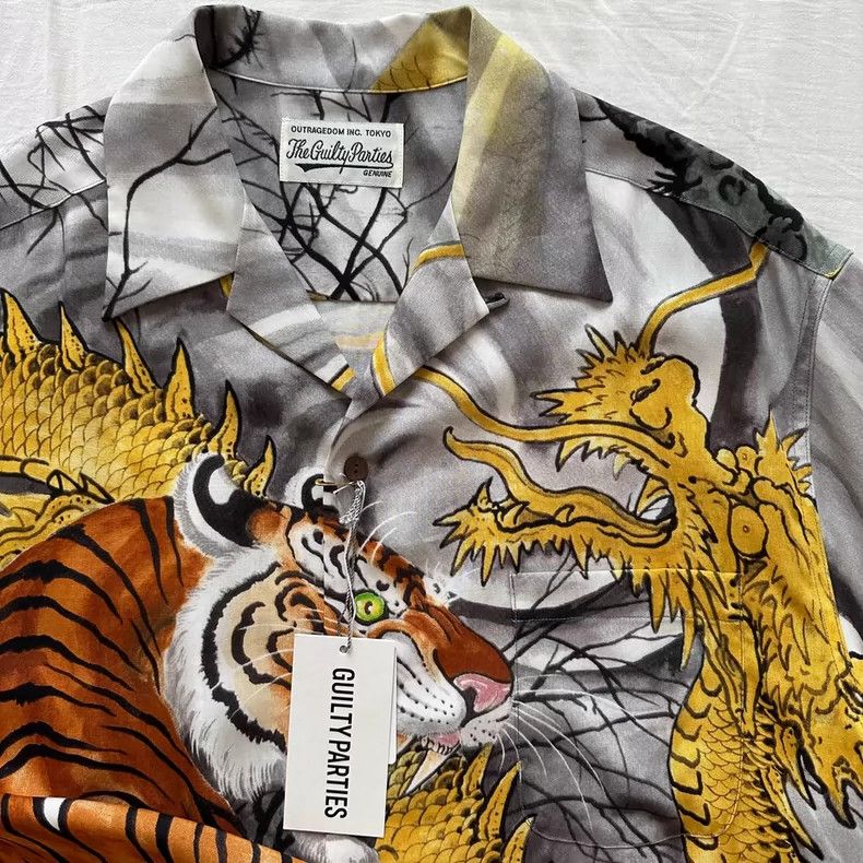 Wacko Maria WACKO MARIA 22SS new TIMLEHI Hawaiian shirt Dragon Tiger F Size US XL / EU 56 / 4 - 2 Thumbnail