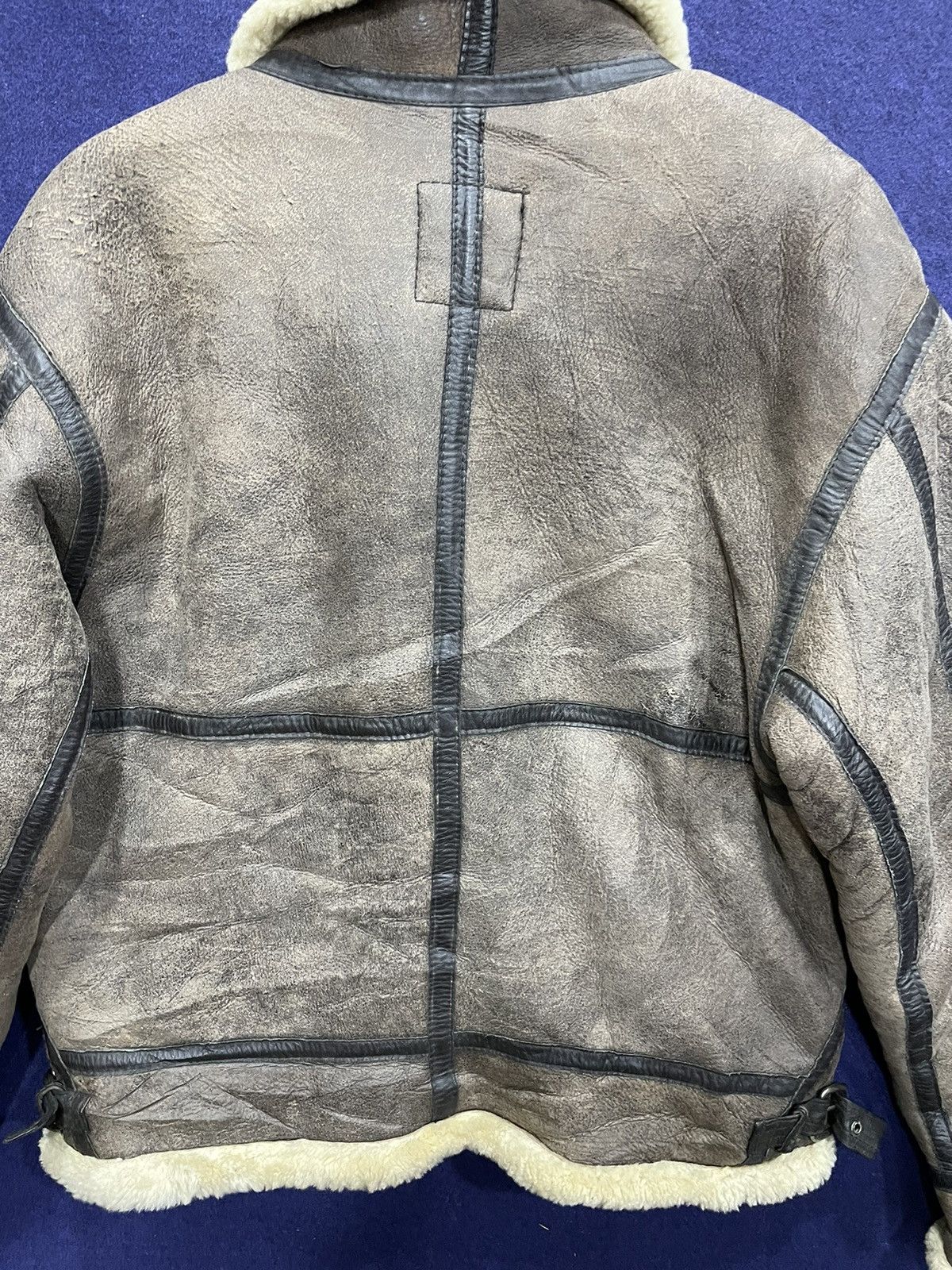 Harley Davidson Rare Vintage 90s Harley Davidson Sheepskin Shearling Jacket Size US M / EU 48-50 / 2 - 7 Thumbnail