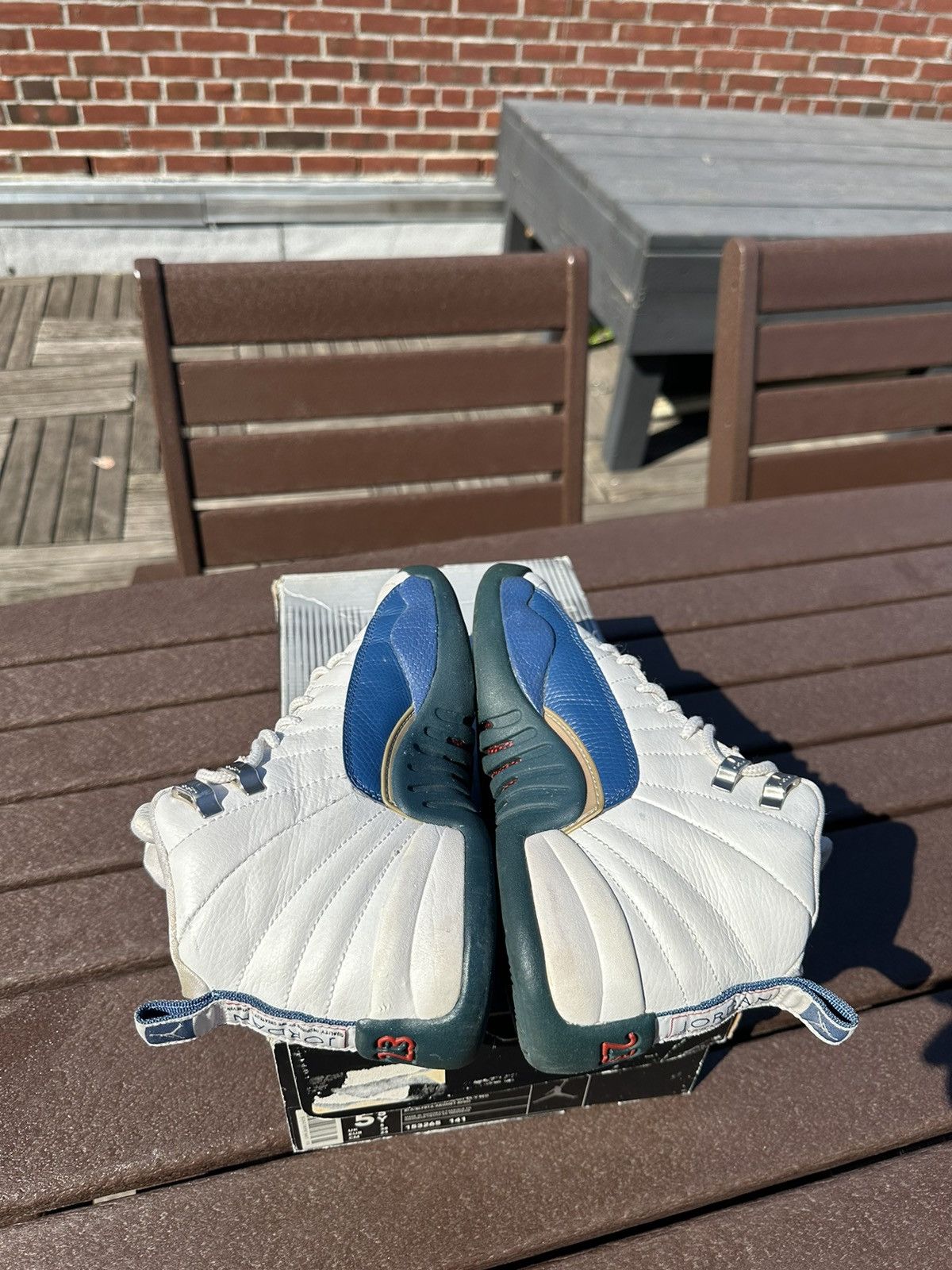 Jordan Brand × Vintage 2004 “French Blue” Air Jordan 12 Retro (GS) Size US 5.5 / EU 38 - 4 Thumbnail