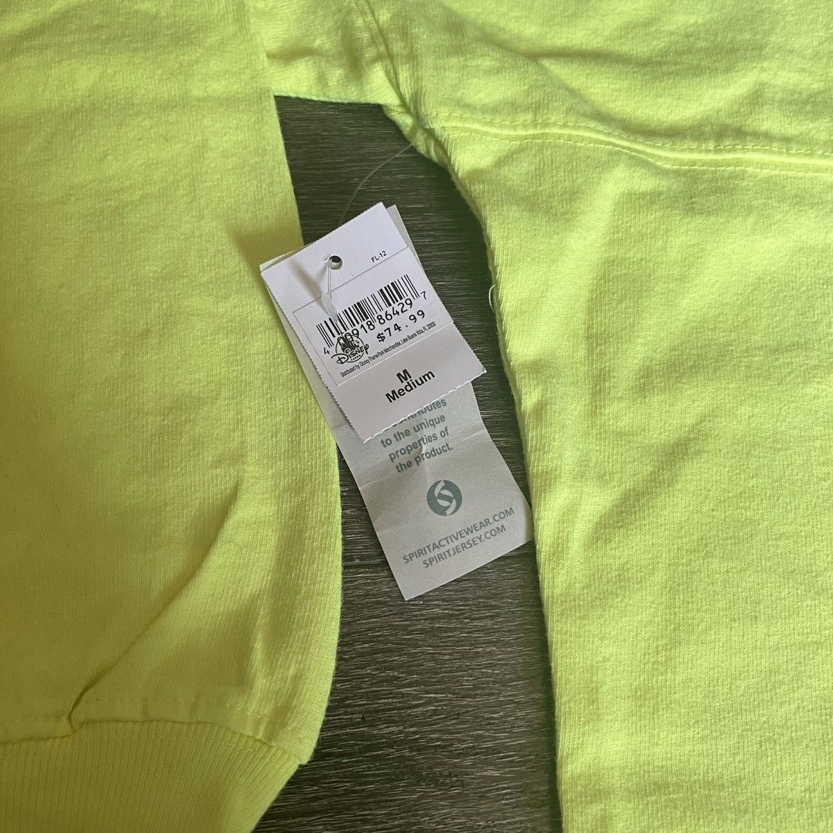 Disney × Vintage New Vintage Disney Cruise Line Neon Green Spirit Jersey Tee Size US M / EU 48-50 / 2 - 6 Thumbnail