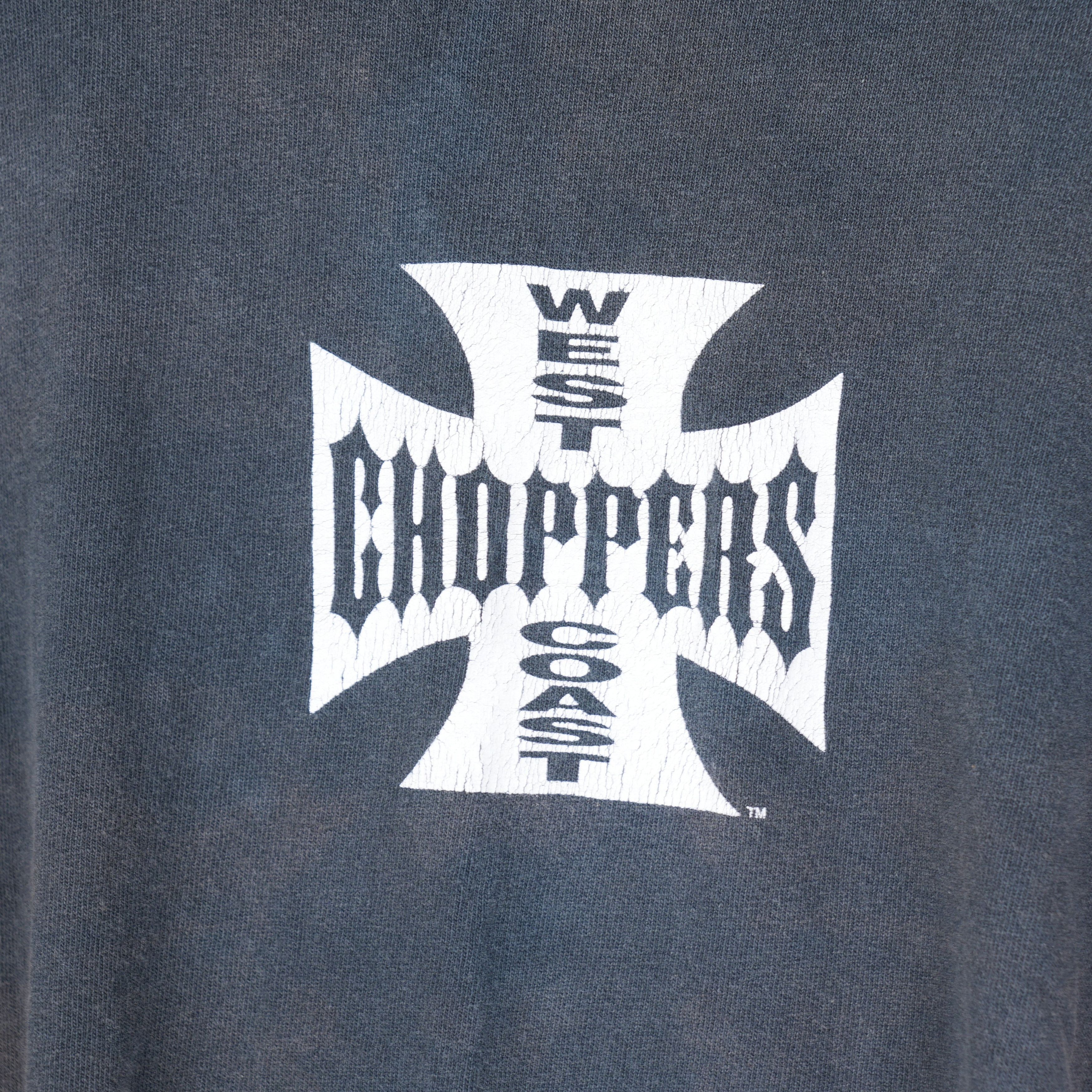 Vintage VINTAGE WEST COAST CHOPPERS WCC FADED THRASHED T-SHIRT Size US XL / EU 56 / 4 - 3 Thumbnail