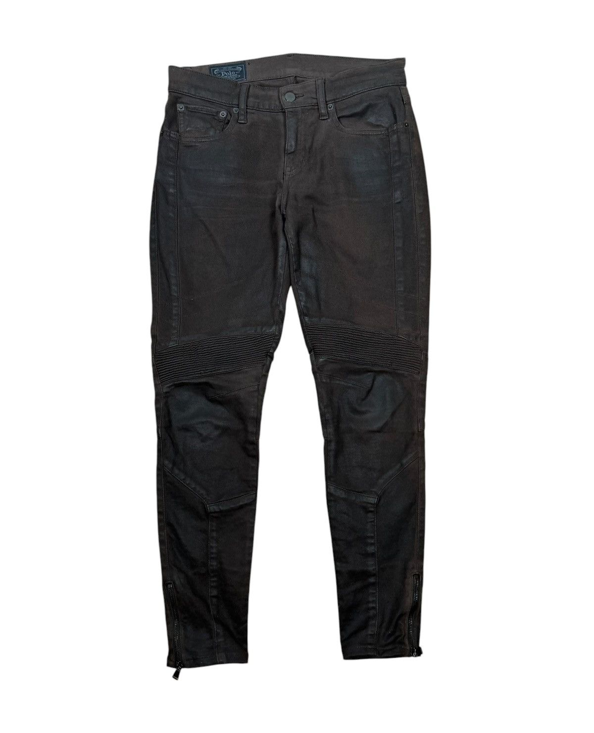 Polo Ralph Lauren Polo Ralph Lauren Waxed Jeans Biker Ankle Zip size 27 Size 27" / US 4 / IT 40 - 12 Thumbnail