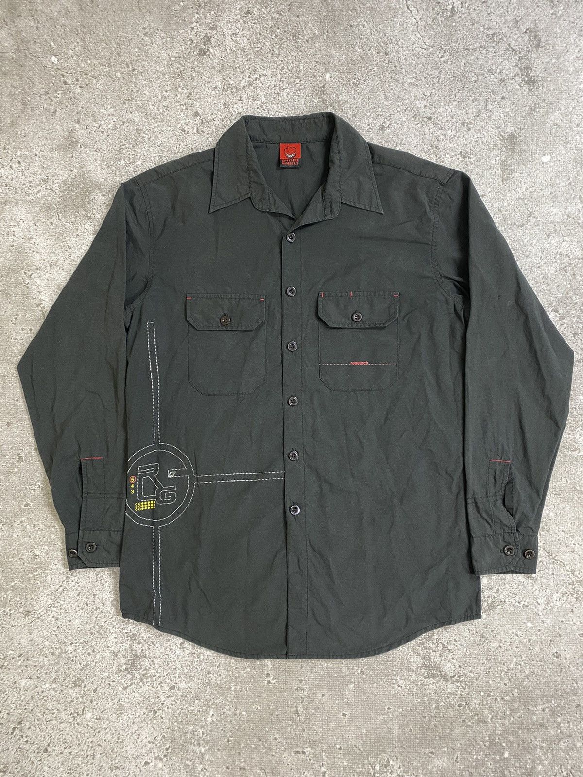 Spitfire Vintage Spitfire skateboard button shirt Size US L / EU 52-54 / 3 - 1 Thumbnail