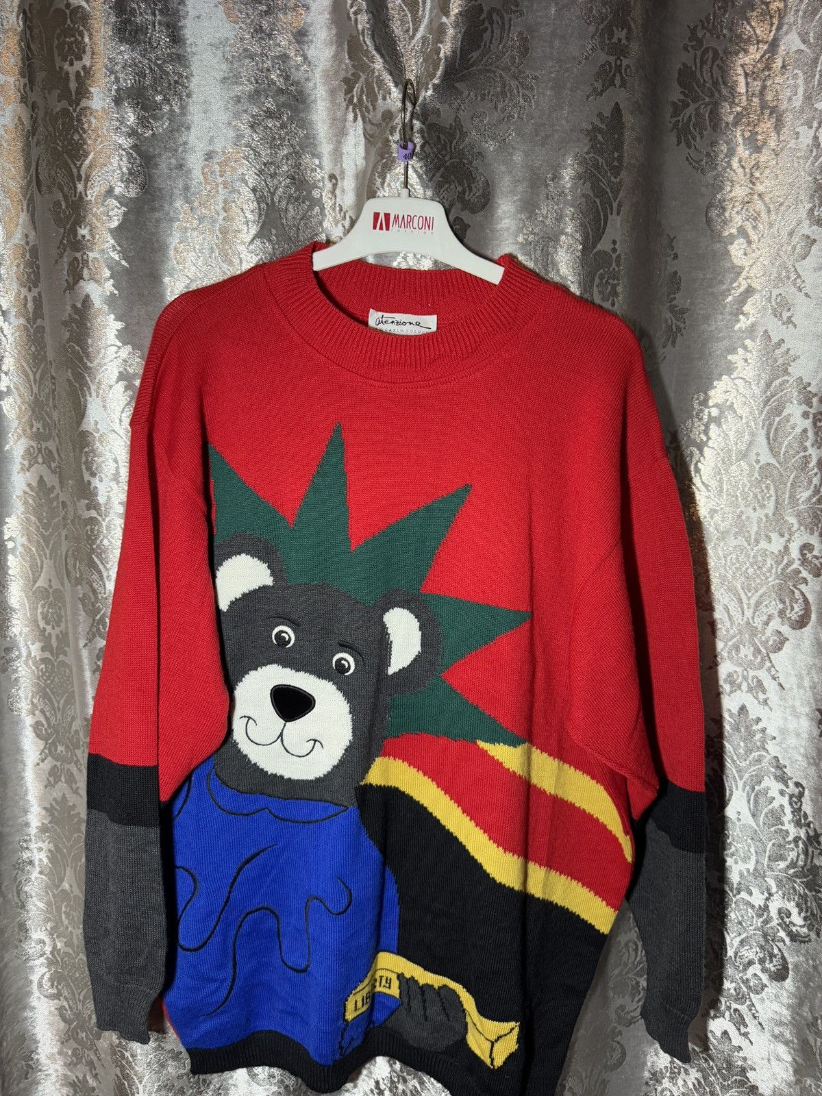 Carlo Colucci × Vintage sweater liberty carlo colucci Size US L / EU 52-54 / 3 - 1 Thumbnail