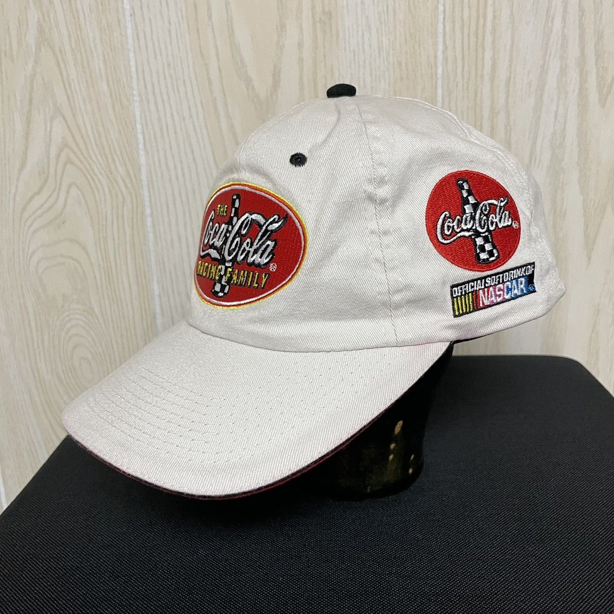 Coca Cola × NASCAR × Vintage Coca Cola Racing Family #20 NASCAR 2003 Dad Hat Baseball Cap Size ONE SIZE - 2 Thumbnail