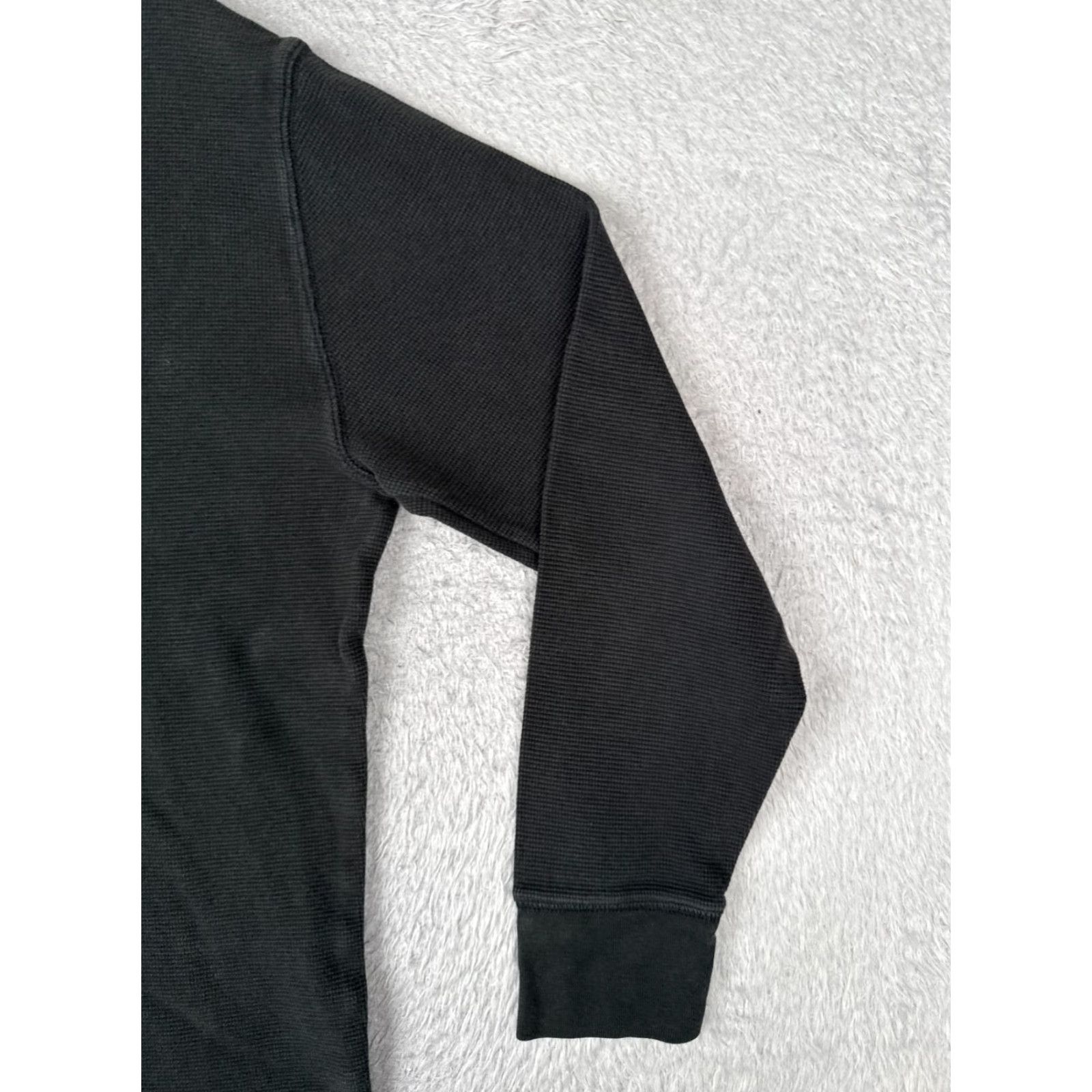 Polo Ralph Lauren Polo Ralph Lauren Shirt Women Large Black Waffle Knit Sleepwear Long Sleeve Size L / US 10 / IT 46 - 2 Thumbnail
