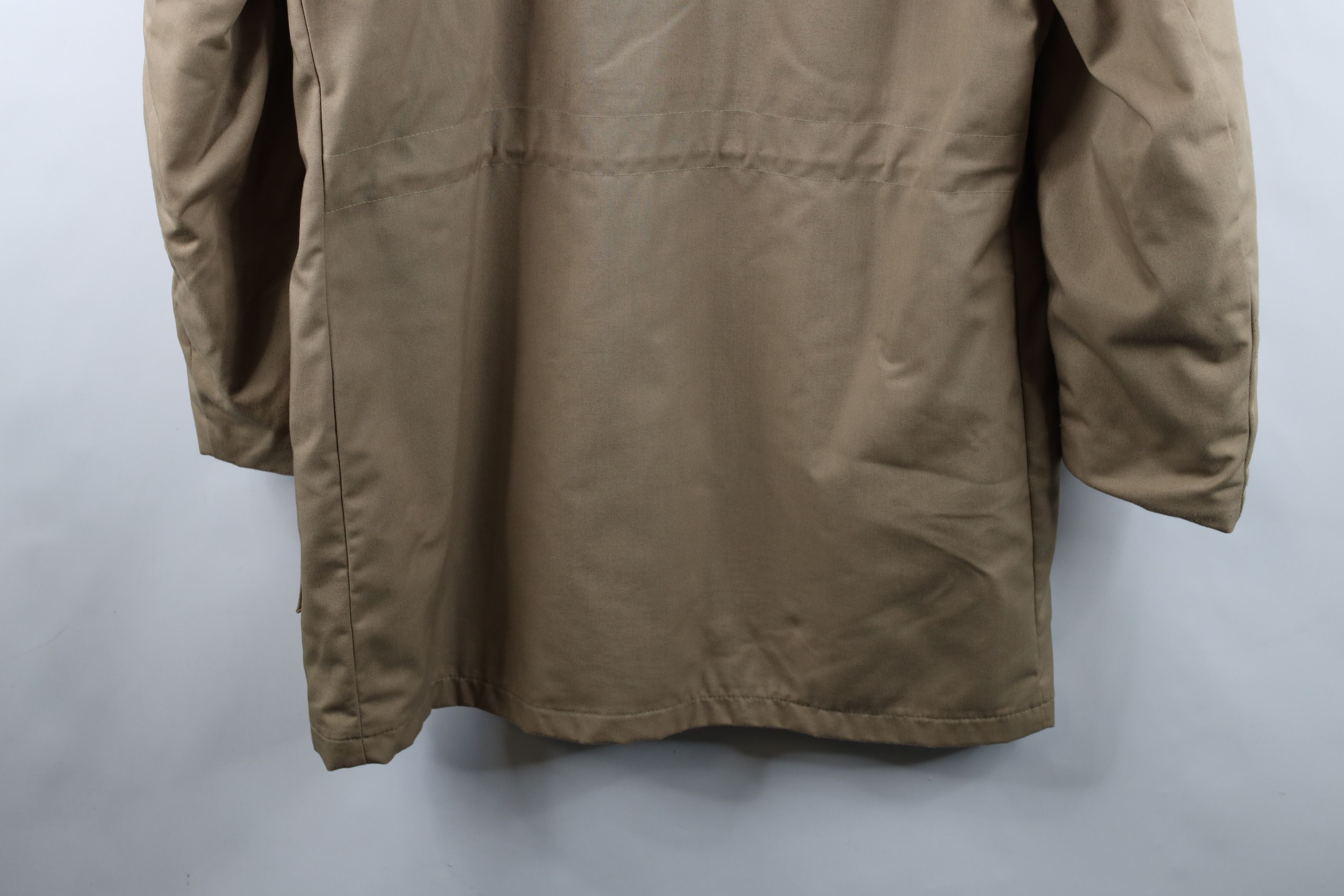 Vintage Vintage 70s Streetwear Hooded Canvas Parka Jacket Beige Size US L / EU 52-54 / 3 - 16 Thumbnail