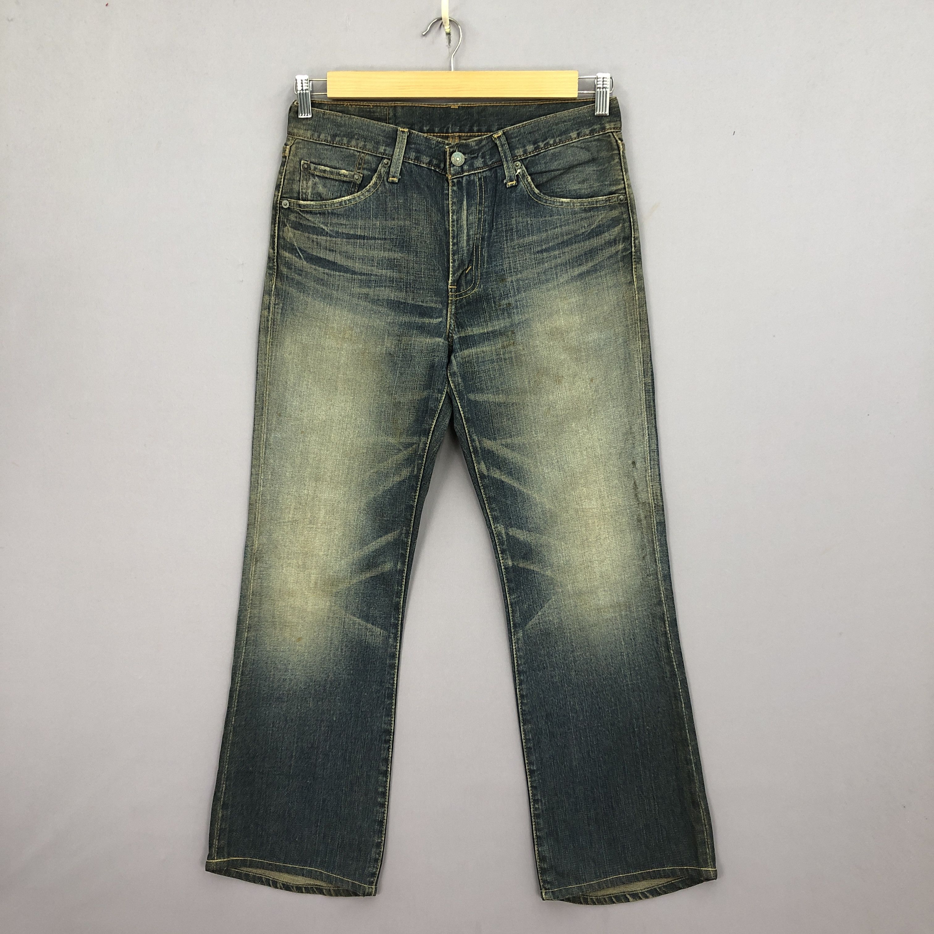 Vintage Levis 517 Flare Jeans Levi's Bootcut Mud Wash Denim