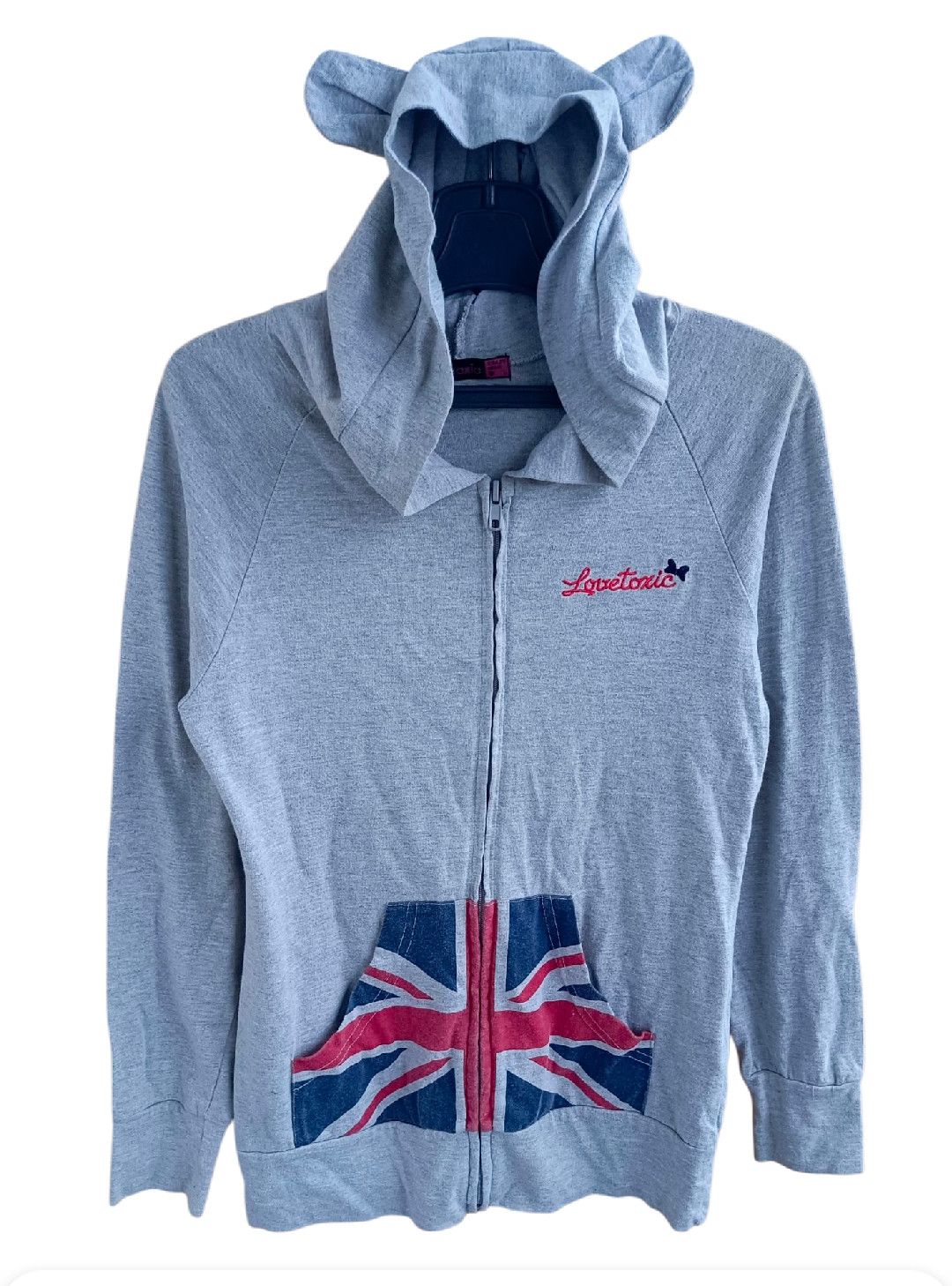 🇬🇧 England Flag Ear Tail Poem Hoodie Lovetoxic