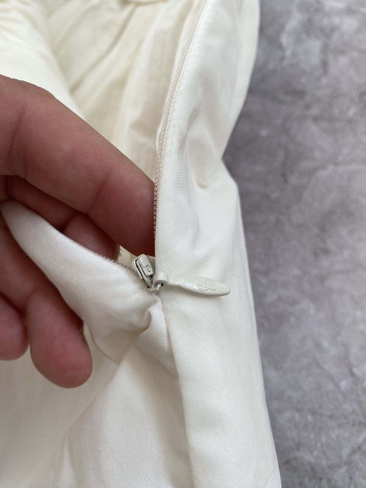 Moncler Nylon Chiffon Layered Ruffled Midi Skirt White