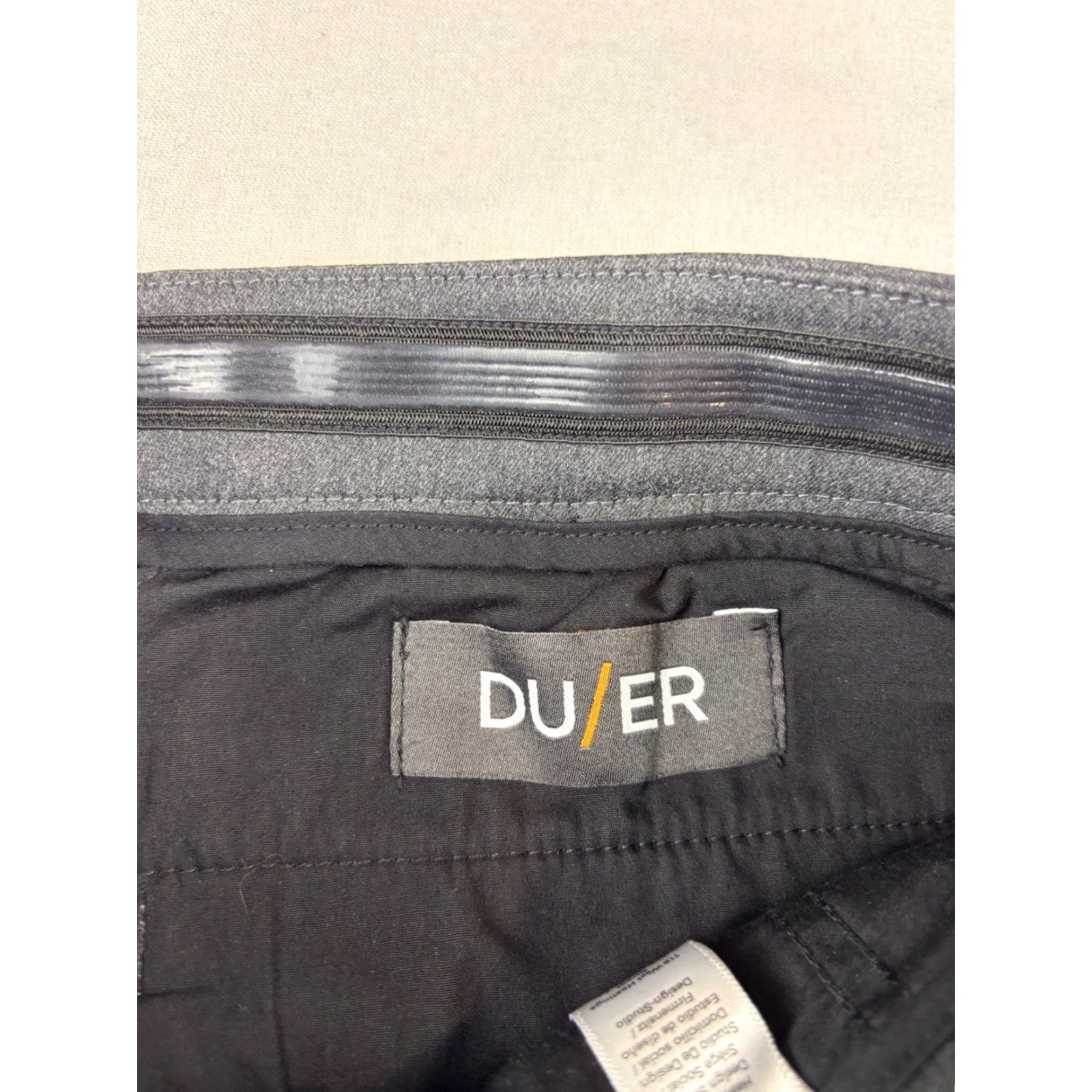 DUER DU/ER Pants Men’s 29x32 Black Performance Gusset Grip Smart Stretch Trouser Shirt? Size US 29 - 6 Thumbnail