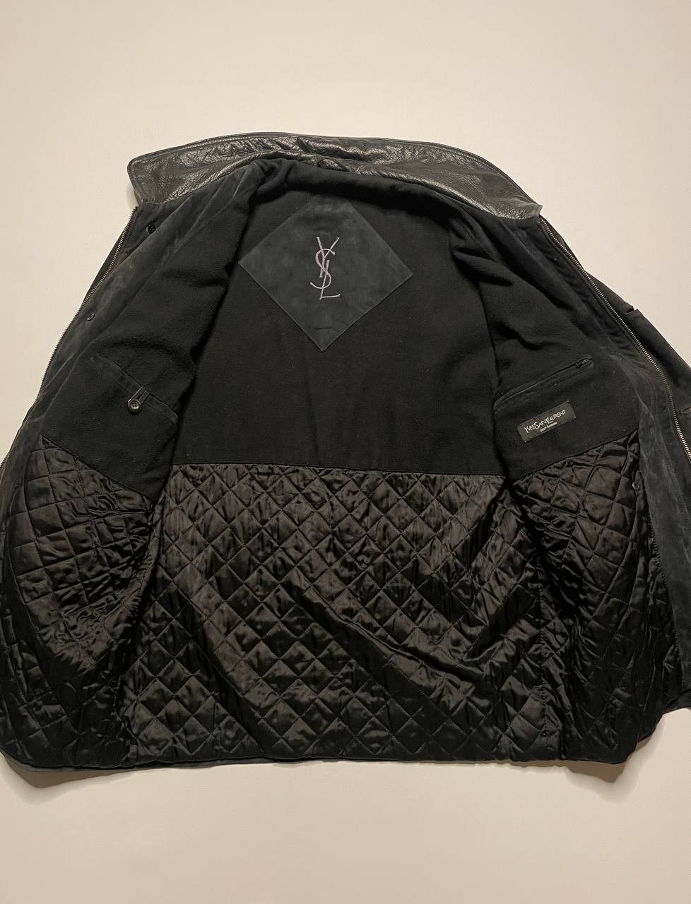 Vintage × Yves Saint Laurent Vintage Yves Saint Laurent Suede Leather Coat Jacket 52 Size US L / EU 52-54 / 3 - 5 Thumbnail