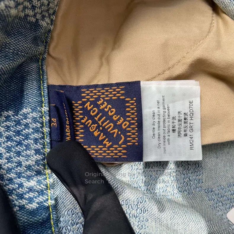 Louis Vuitton Louis Vuitton Washed Old Checkerboard Pearl Button Jeans Size US 34 / EU 50 - 6 Thumbnail