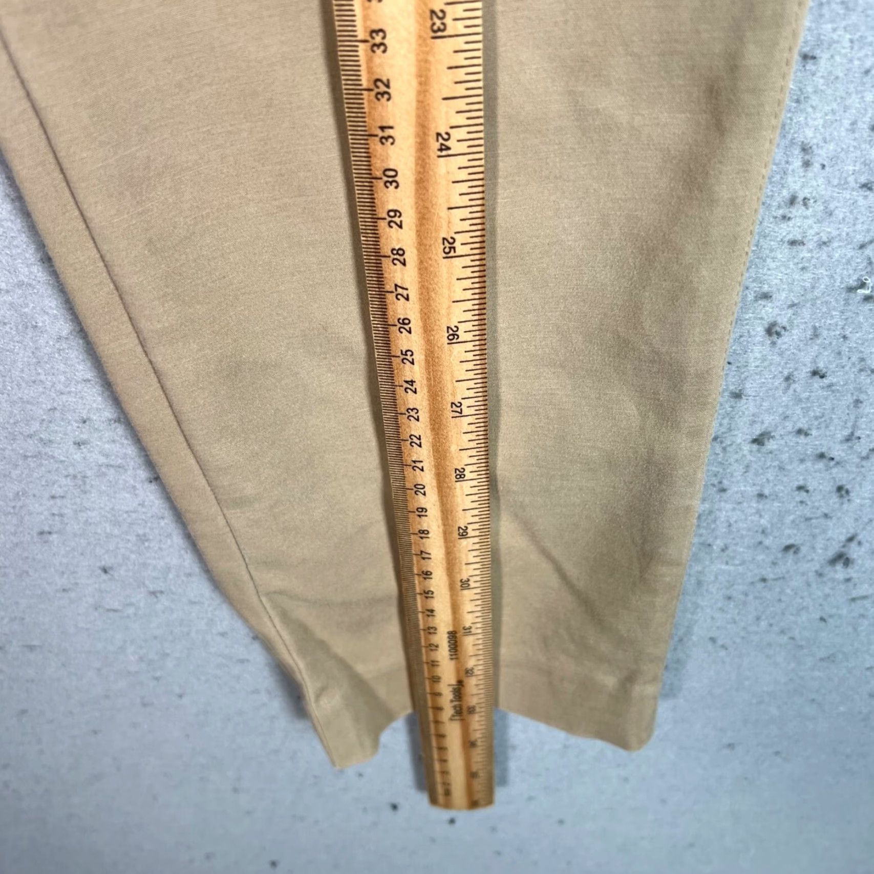 Club Monaco Club Monaco Pants Womens Slim Straight 2 Tan Beige Cotton Blend Dress Pants 90s? (Note: cannot add decade unless in original) Size 26" / US 2 / IT 38 - 6 Thumbnail