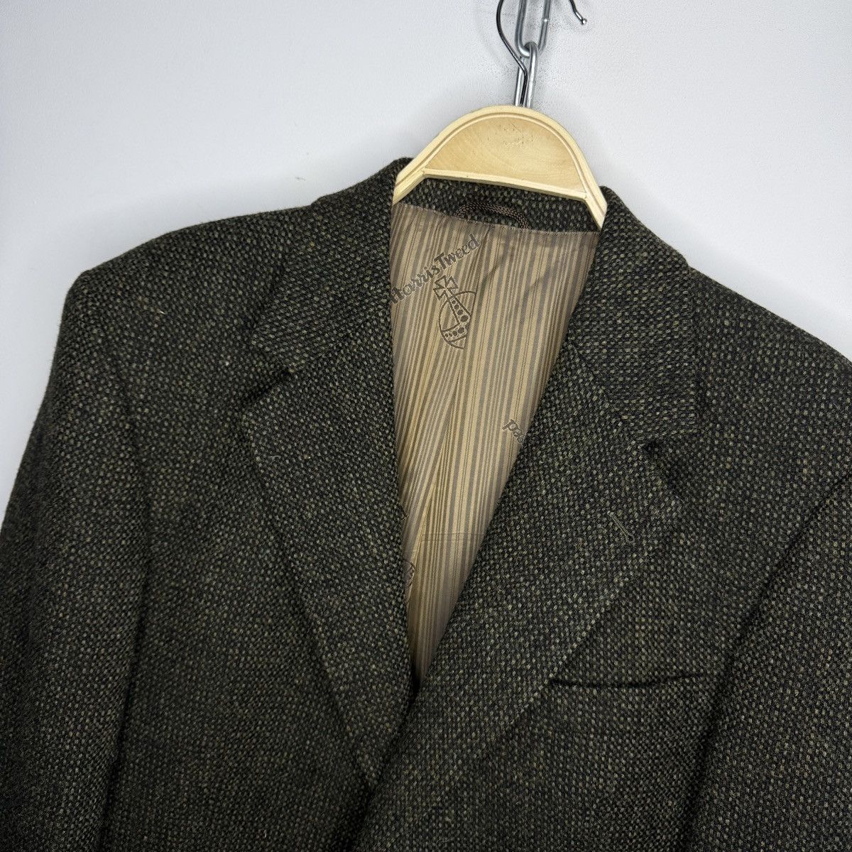 Harris Tweed Vintage Harris Tweed Blazer Tweed Jacket Wool Green Oldmoney Size US L / EU 52-54 / 3 - 4 Thumbnail