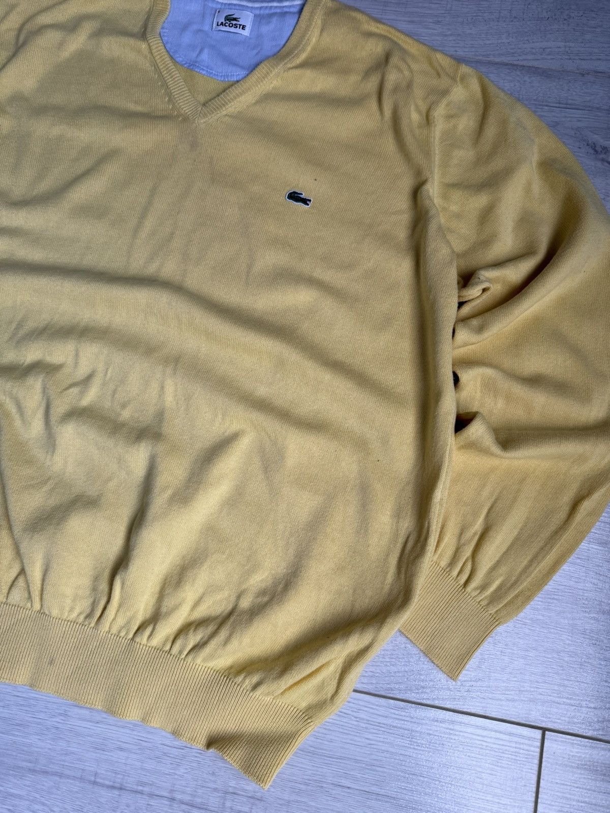 Lacoste × Vintage Vintage Lacoste Pullover Sweater Size US XL / EU 56 / 4 - 2 Thumbnail