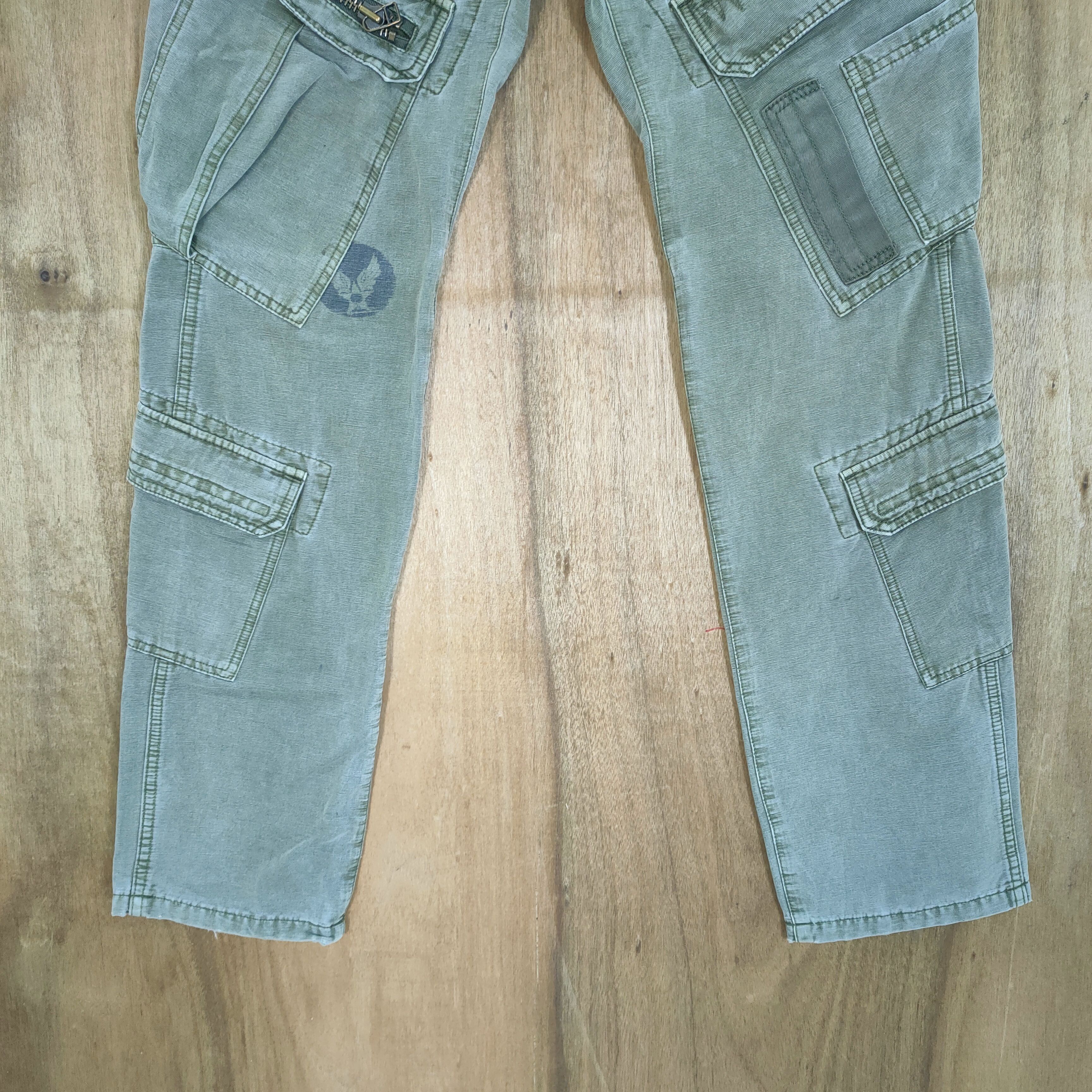 Avirex AVIREX GREEN MULTIPOCKET CARGO PANTS Size US 32 / EU 48 - 3 Thumbnail