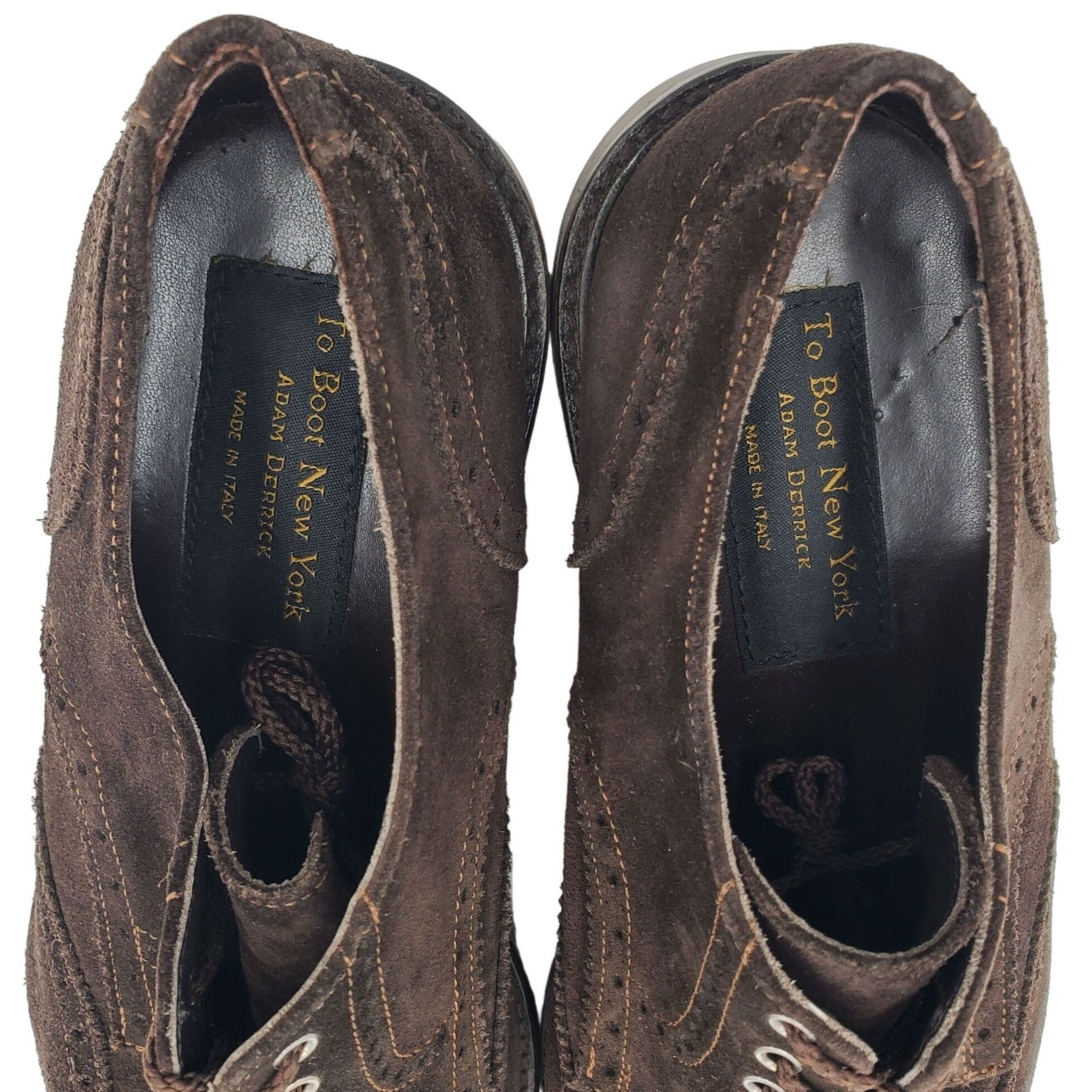 To Boot New York To Boot Adam Derrick Italy Men 11.5 Brown Suede Dress Shoes Size US 11.5 / EU 44-45 - 8 Thumbnail