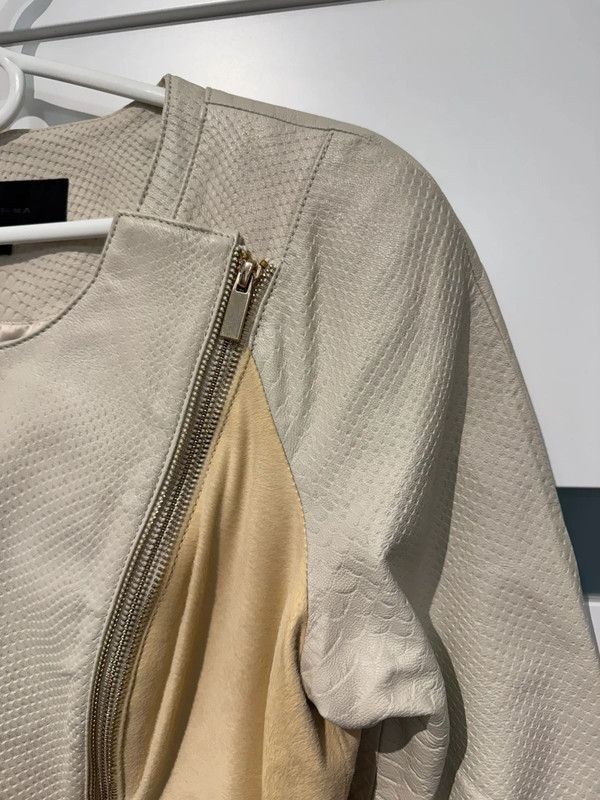 Donna Karan Donna leather jacket 38 M ponytail lambskin leather jacket Size M / US 6-8 / IT 42-44 - 5 Thumbnail